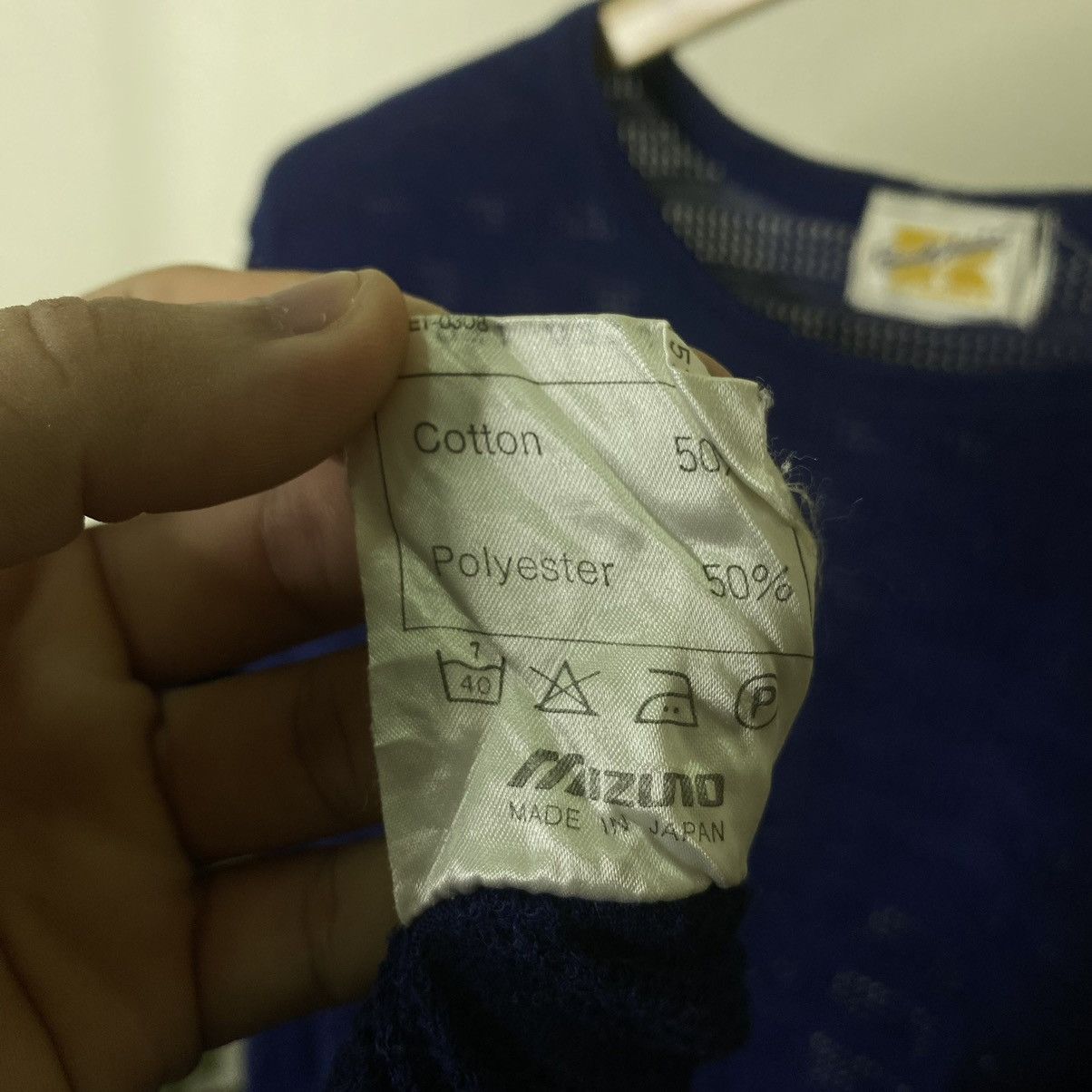 Russell Athletic Vintage 1990s Russell Athletic x Mizuno Navy Blank Tee Size US M / EU 48-50 / 2 - 5 Thumbnail