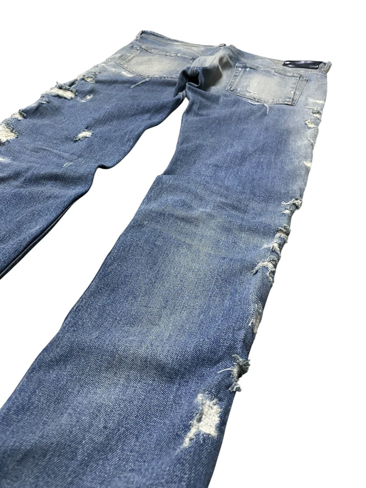 Diesel × Diesel Black Gold Diesel Black Gold Stacked Distressed Heavy Stitched Jeans Size US 34 / EU 50 - 16 Thumbnail