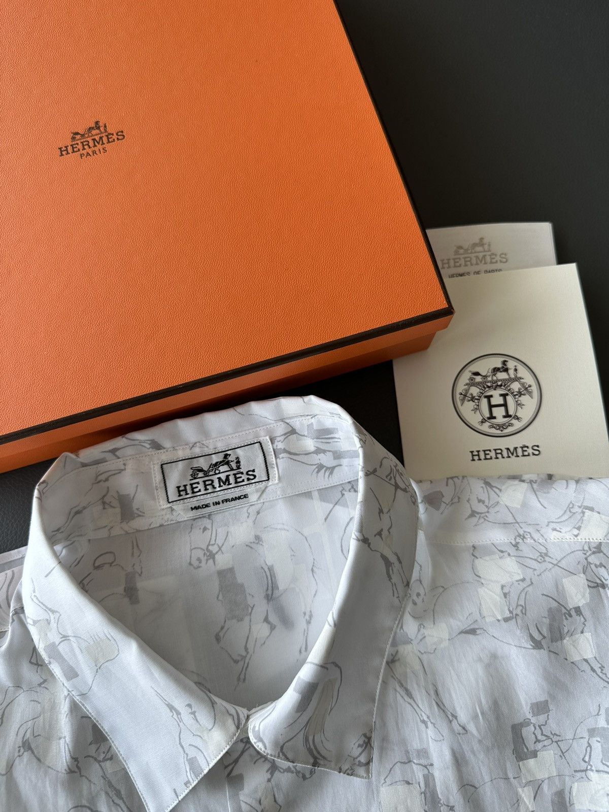 Hermes Super Runway Hermes Equestrian Shirt Size US L / EU 52-54 / 3 - 23 Thumbnail