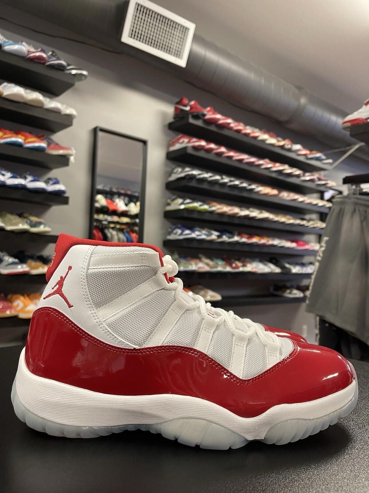 Jordan Brand Size 12 - Air Jordan 11 Cherry Retro Varsity Red White Size US 12 / EU 45 - 1 Thumbnail