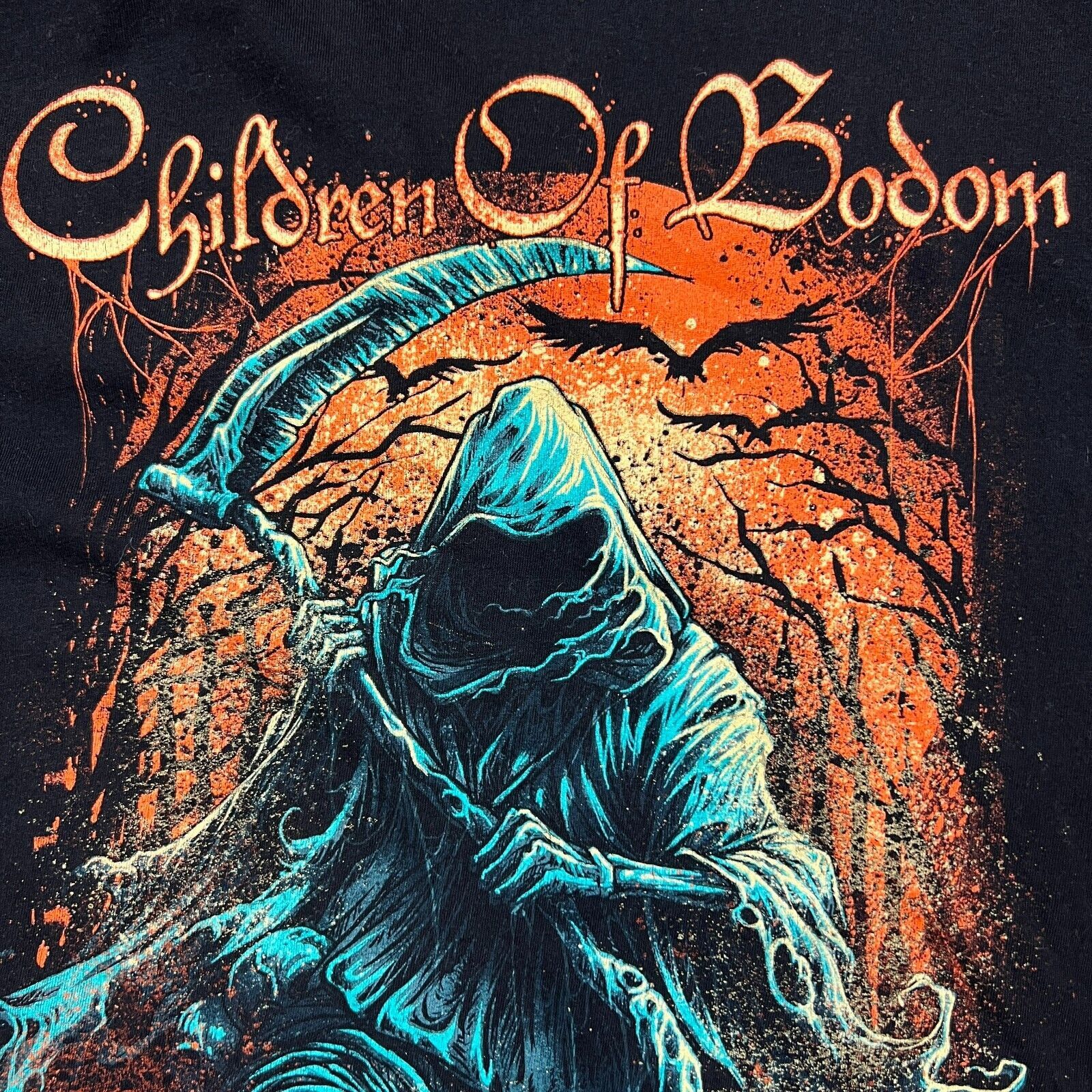 Band Tees × Vintage Vintage Children of Bodom T Shirt Small Grim Reaper Band Tee Size US S / EU 44-46 / 1 - 3 Thumbnail