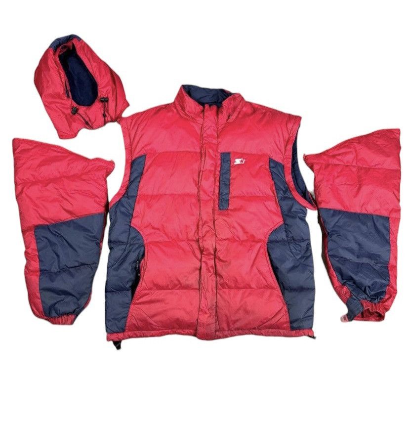 strarter down reversible jacket 2in1 vest and jacket