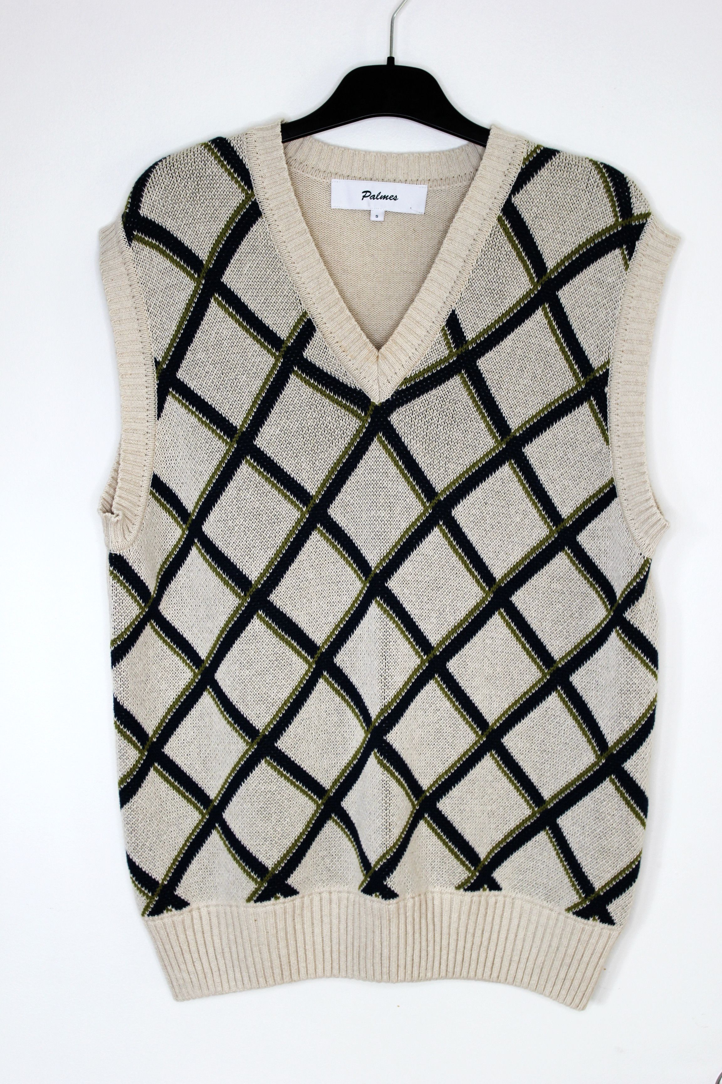 Palmes BNWT SS25 PALMES ARGYLE KNITTED VEST S Size US S / EU 44-46 / 1 - 2 Thumbnail