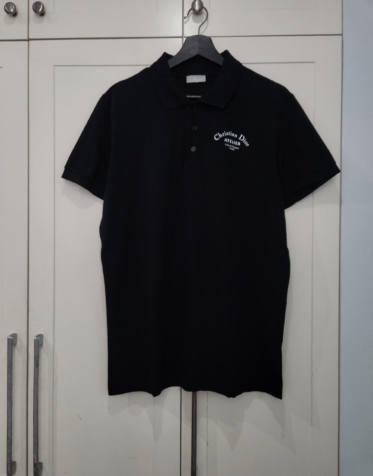 Dior Dior Black printed short sleeved shirt - DMC Size US XL / EU 56 / 4 - 1 Thumbnail