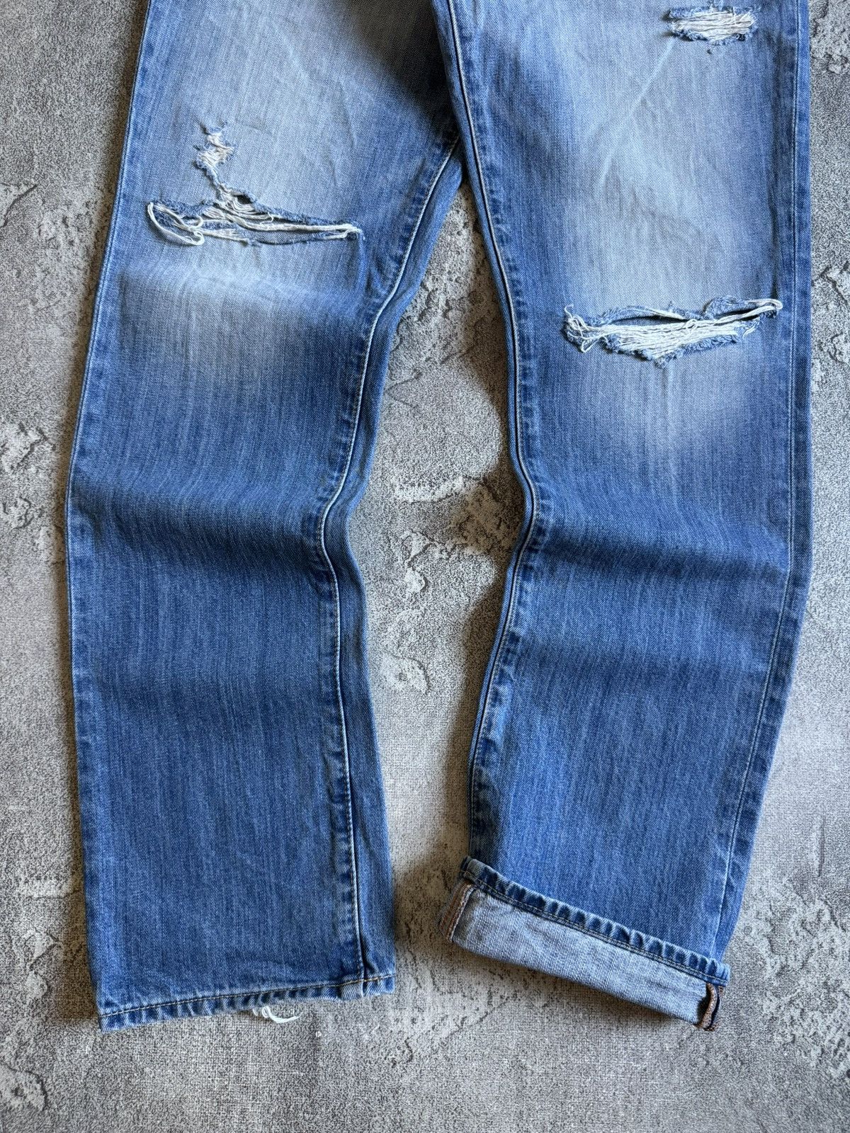 Abercrombie & Fitch Abercrombie Fitch 34/32 distressed denim pants jeans trouser Size US 34 / EU 50 - 2 Thumbnail