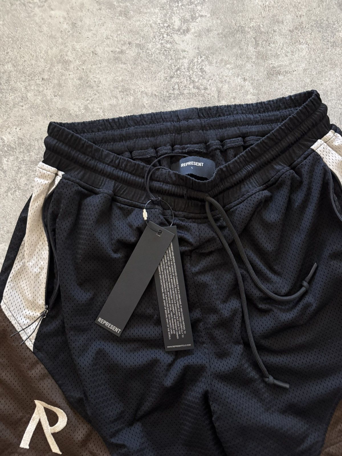 Represent Clo. Represent Initial Mesh Shorts Brown Men's Size US 34 / EU 50 - 3 Thumbnail