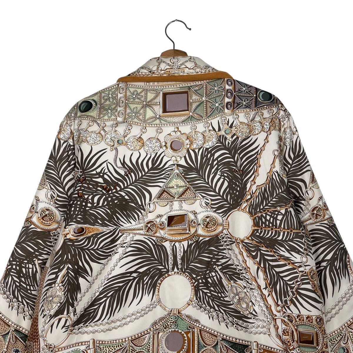 Hermes Vintage Hermes Terres Precieuses Silk Wool Reversible Jacket Size S / US 4 / IT 40 - 6 Thumbnail