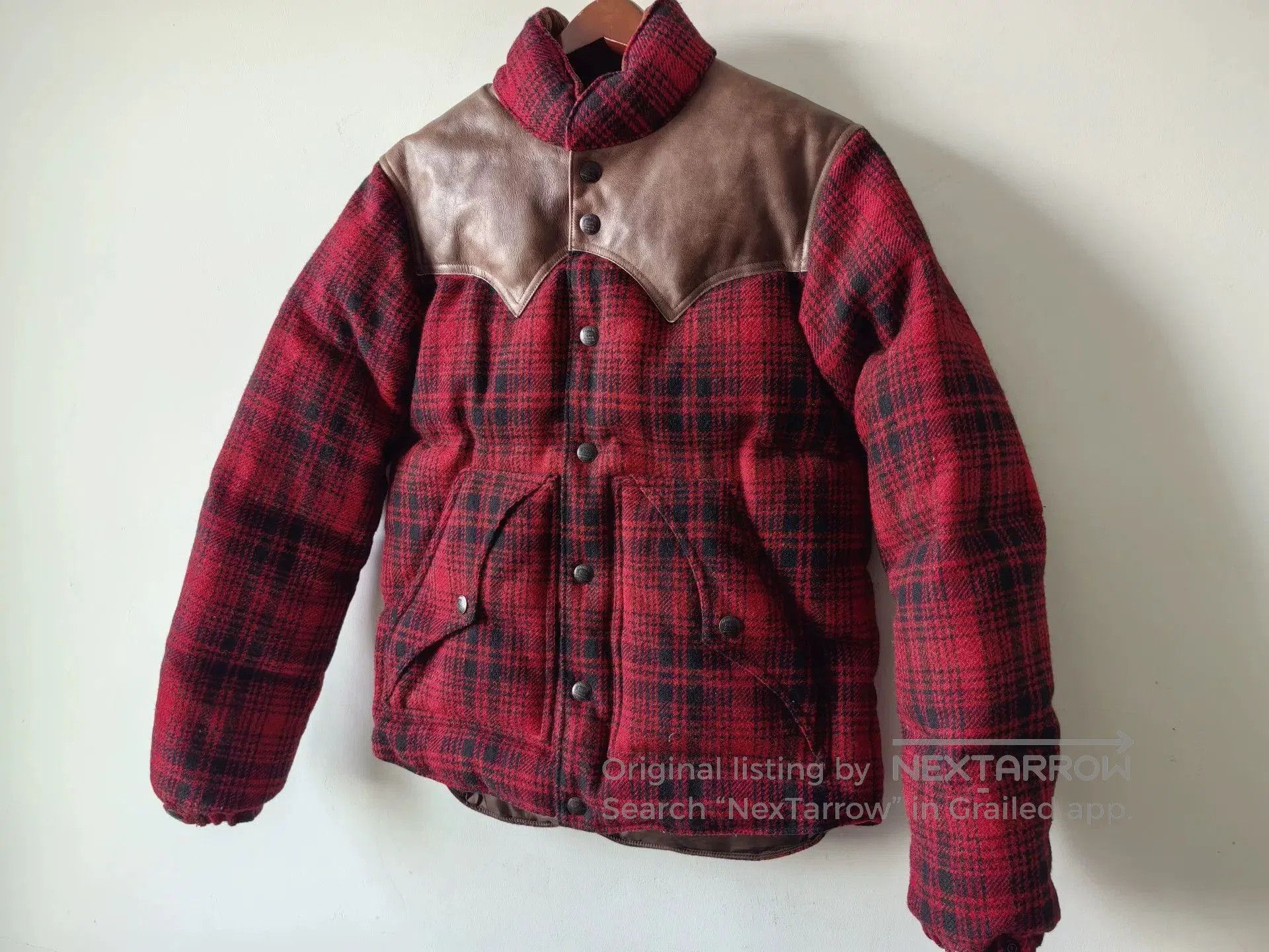 RRL Ralph Lauren RRL Double RL Vintage Wool Leather Down Jacket. Size US S / EU 44-46 / 1 - 4 Thumbnail
