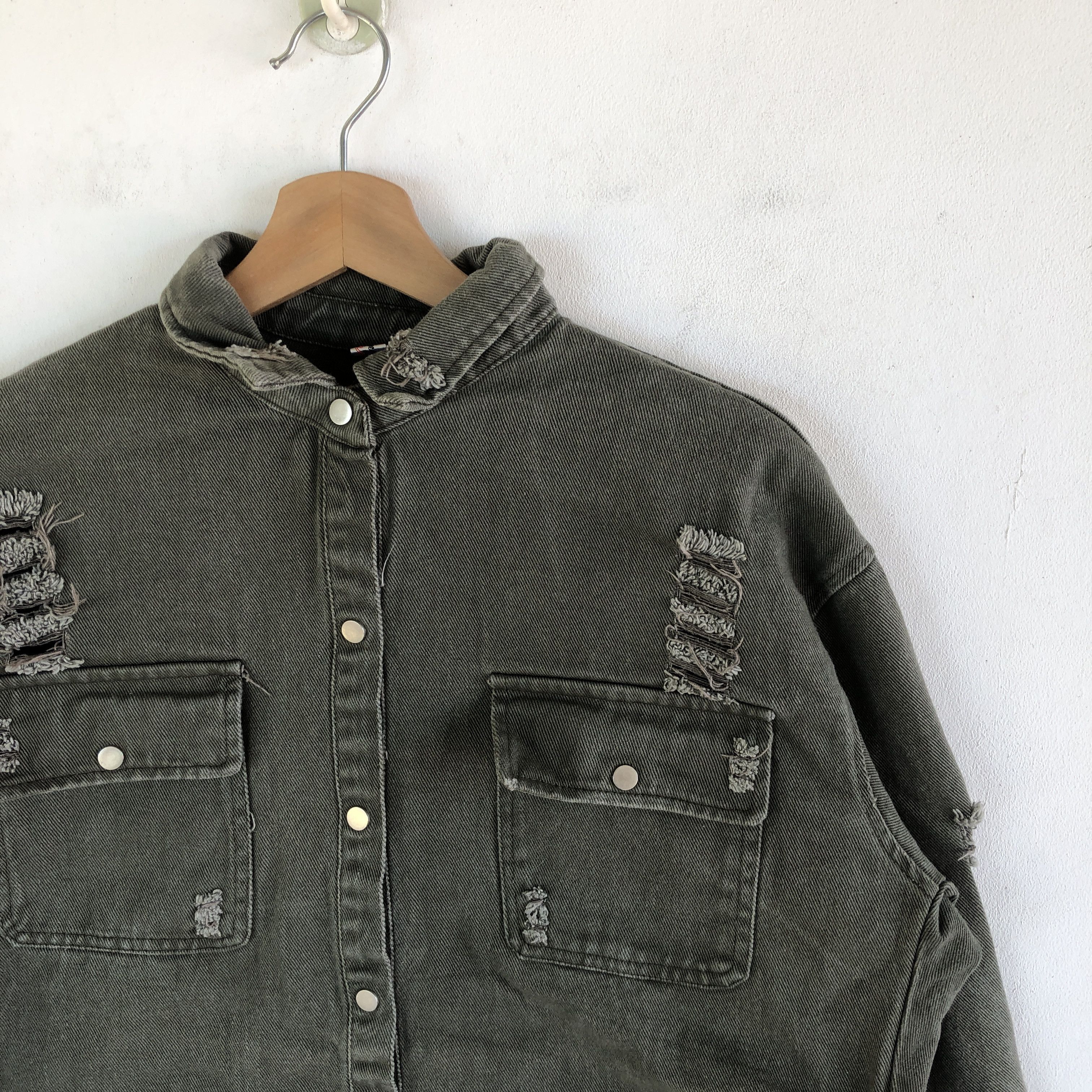 If Six Was Nine Vintage Modern Romantic Distressed Spike Jeans Jackets Size US M / EU 48-50 / 2 - 5 Thumbnail