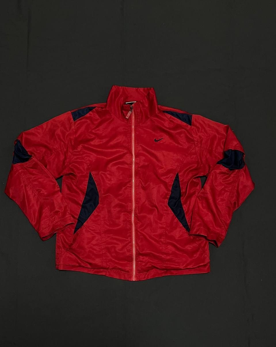 Nike × Vintage 90’s NIKE Y2K RETRO SWOOSH LOGO VINTAGE TRACK JACKET Size US L / EU 52-54 / 3 - 1 Thumbnail