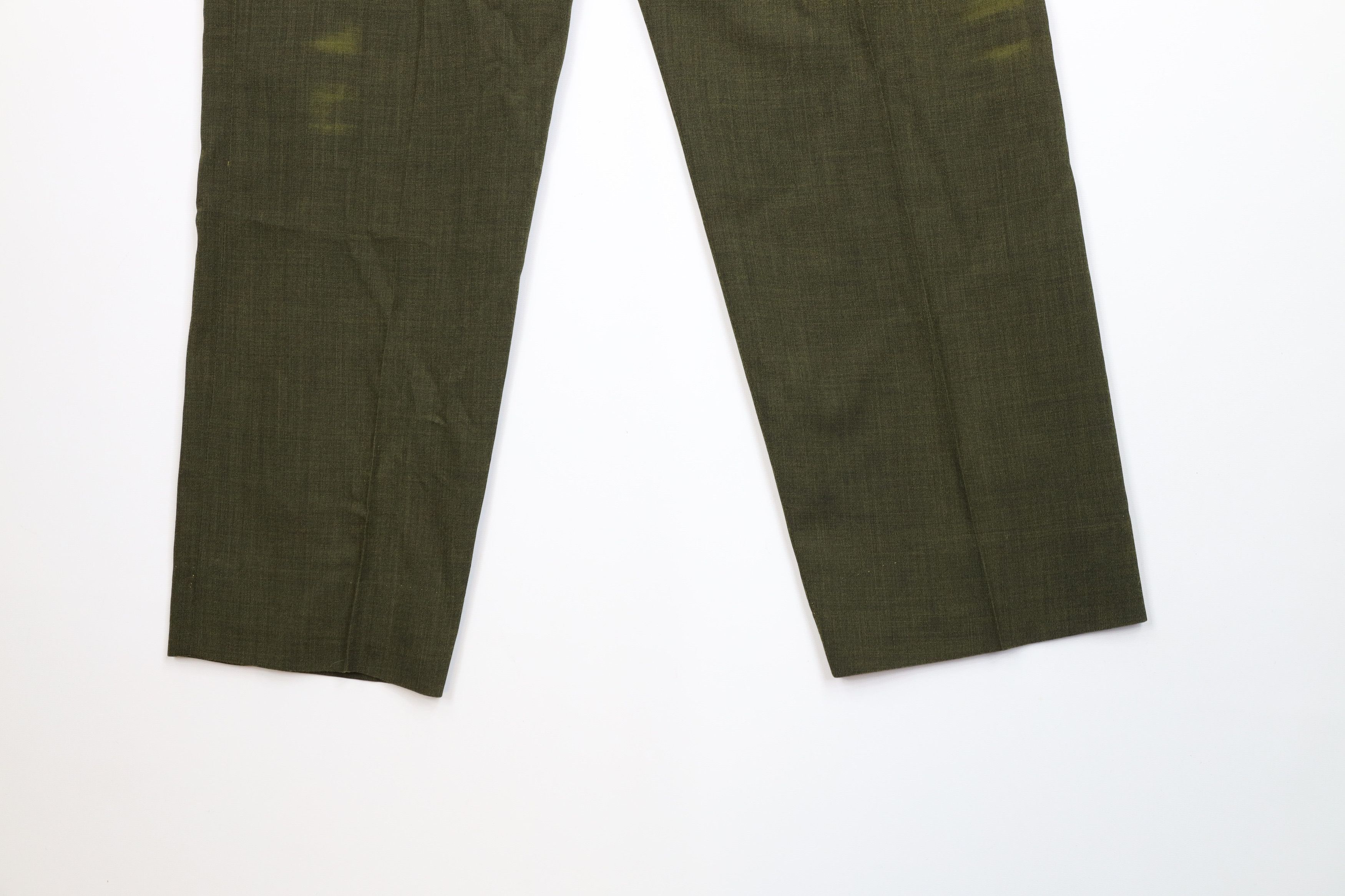 Vintage Vintage 50s Streetwear Worsted Wool Chino Pants Green USA Size US 34 / EU 50 - 13 Thumbnail
