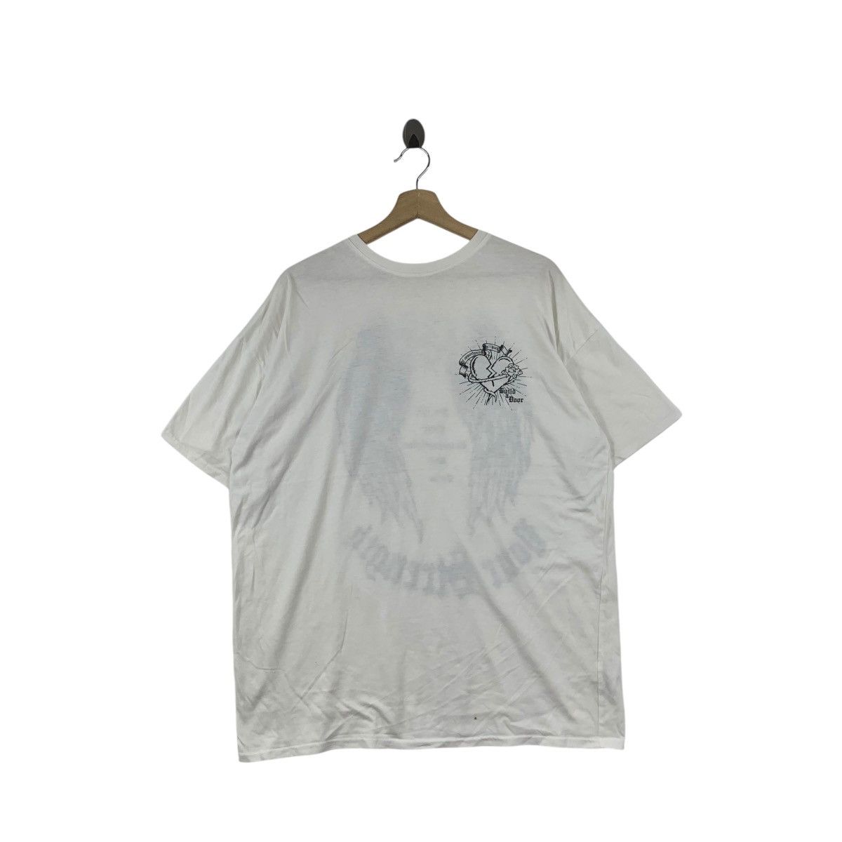 Vintage Vintage ANGELS WINGS Build A Door Strong Girl Tee Shirt Size M / US 6-8 / IT 42-44 - 1 Thumbnail
