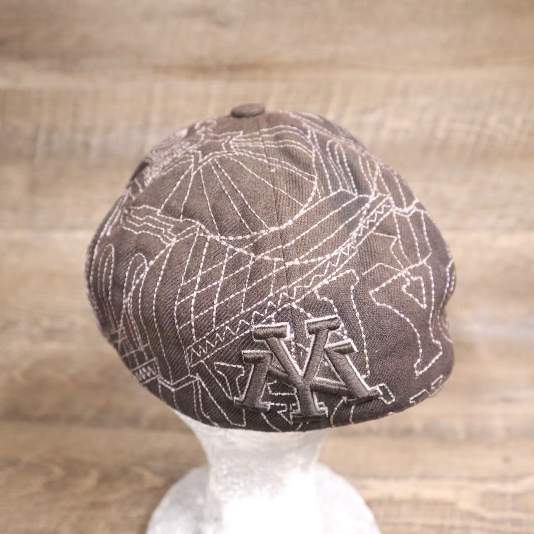 Vintage New York NY All Over Print Ball Cap Hat Embroidered Black Adult Adjustable -> N/A Size ONE SIZE - 5 Thumbnail
