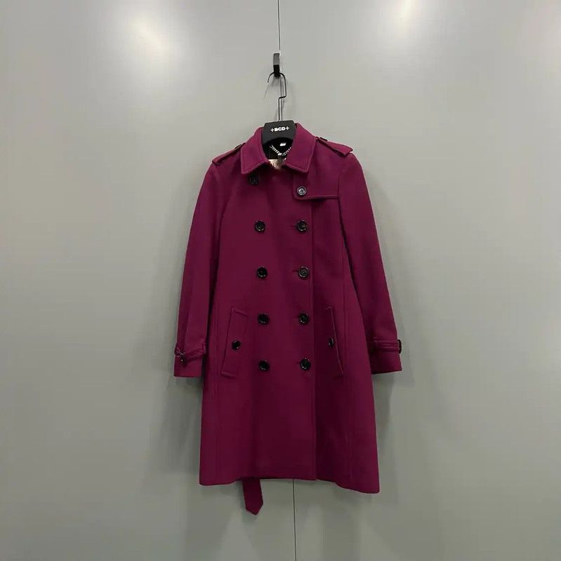 Burberry Burberry Spring Autumn Pink Cotton Coat Size ONE SIZE - 1 Thumbnail