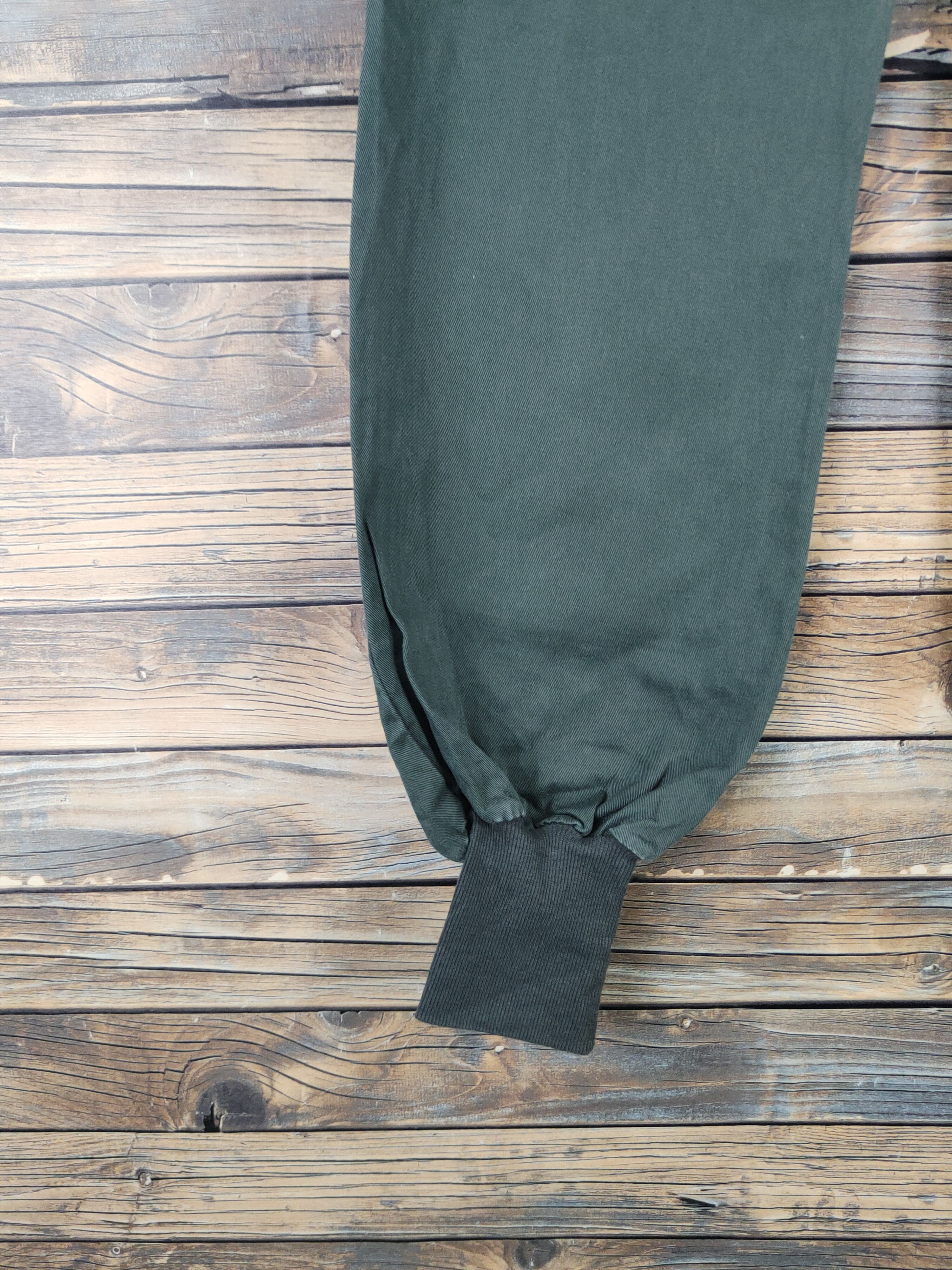 Japanese Brand DL Blue Brain Dark Green Multipocket Joggers #2398 Size 27" / US 4 / IT 40 - 9 Thumbnail