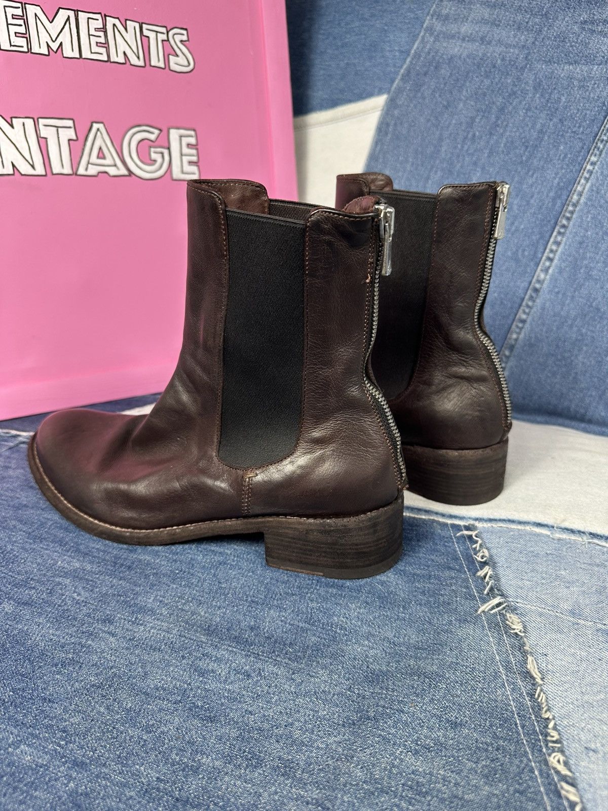 Officine Creative Officine Creative Chelsea Ankle Boots Brown Leather Zip Size US 7 / IT 37 - 4 Thumbnail