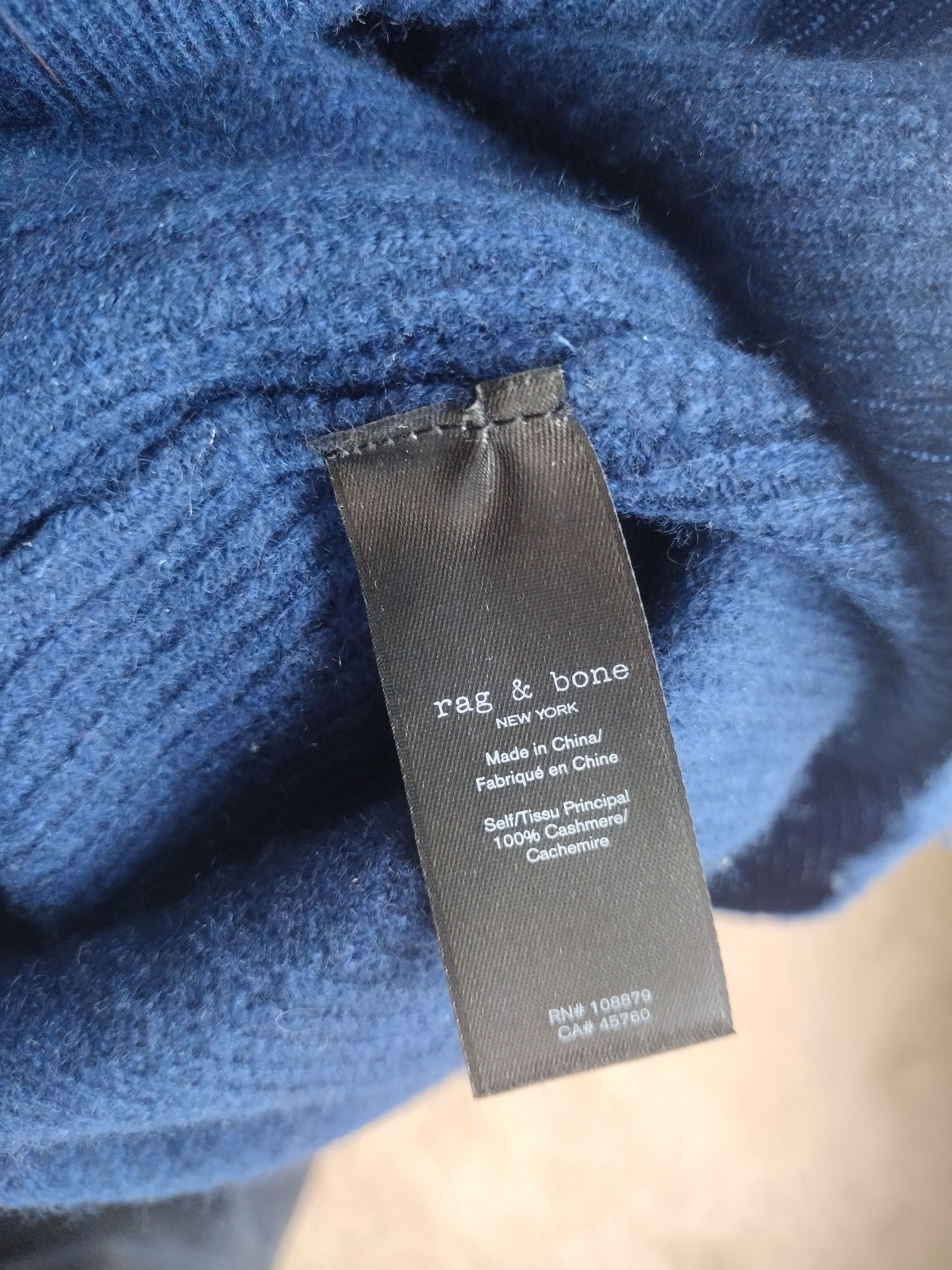 Rag & Bone Rag & Bone Cashmere Blue Sweater in Size M Size US M / EU 48-50 / 2 - 6 Thumbnail