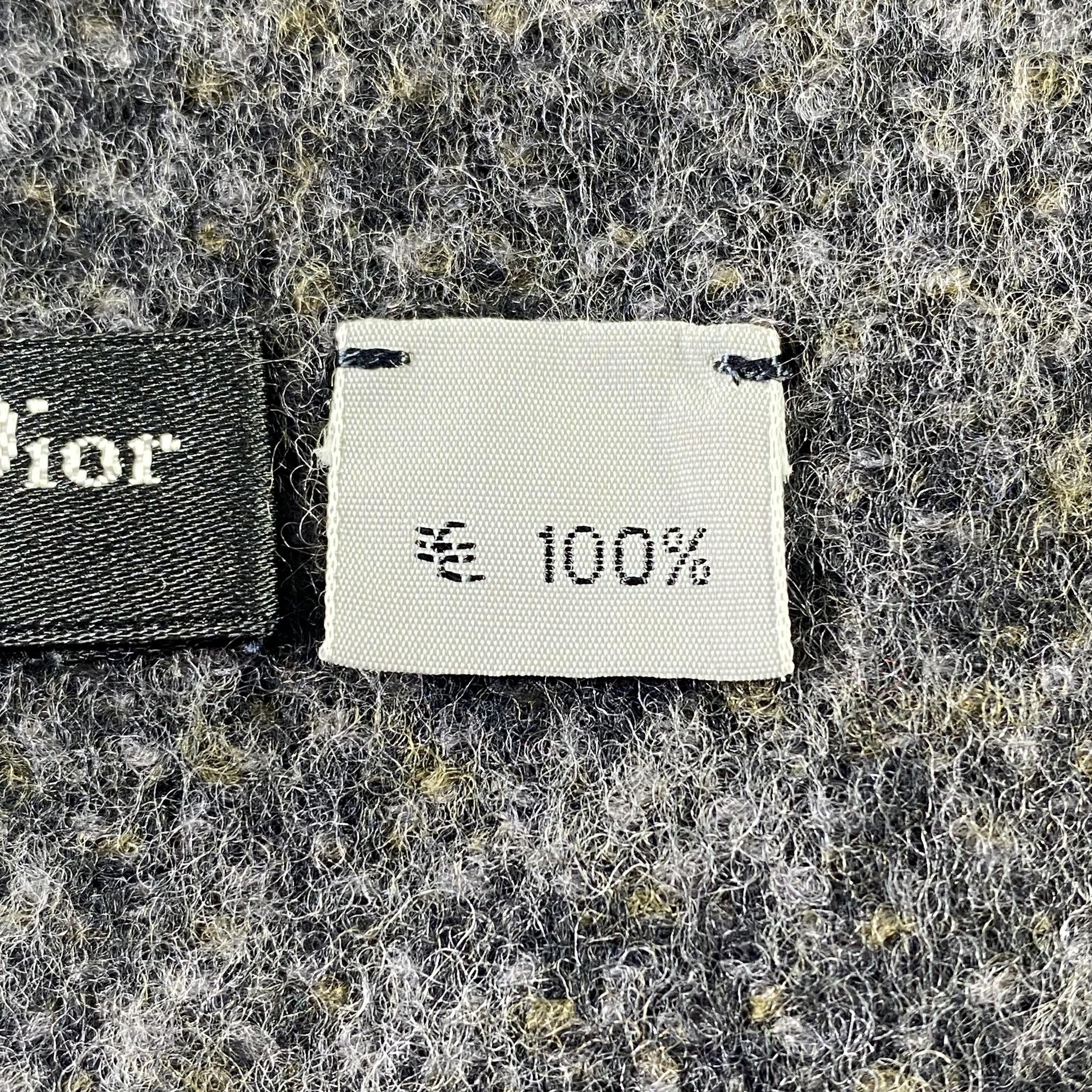 Christian Dior Monsieur × Vintage Christian Dior Scarf Neck Wrap Wool Muffler Size ONE SIZE - 5 Thumbnail