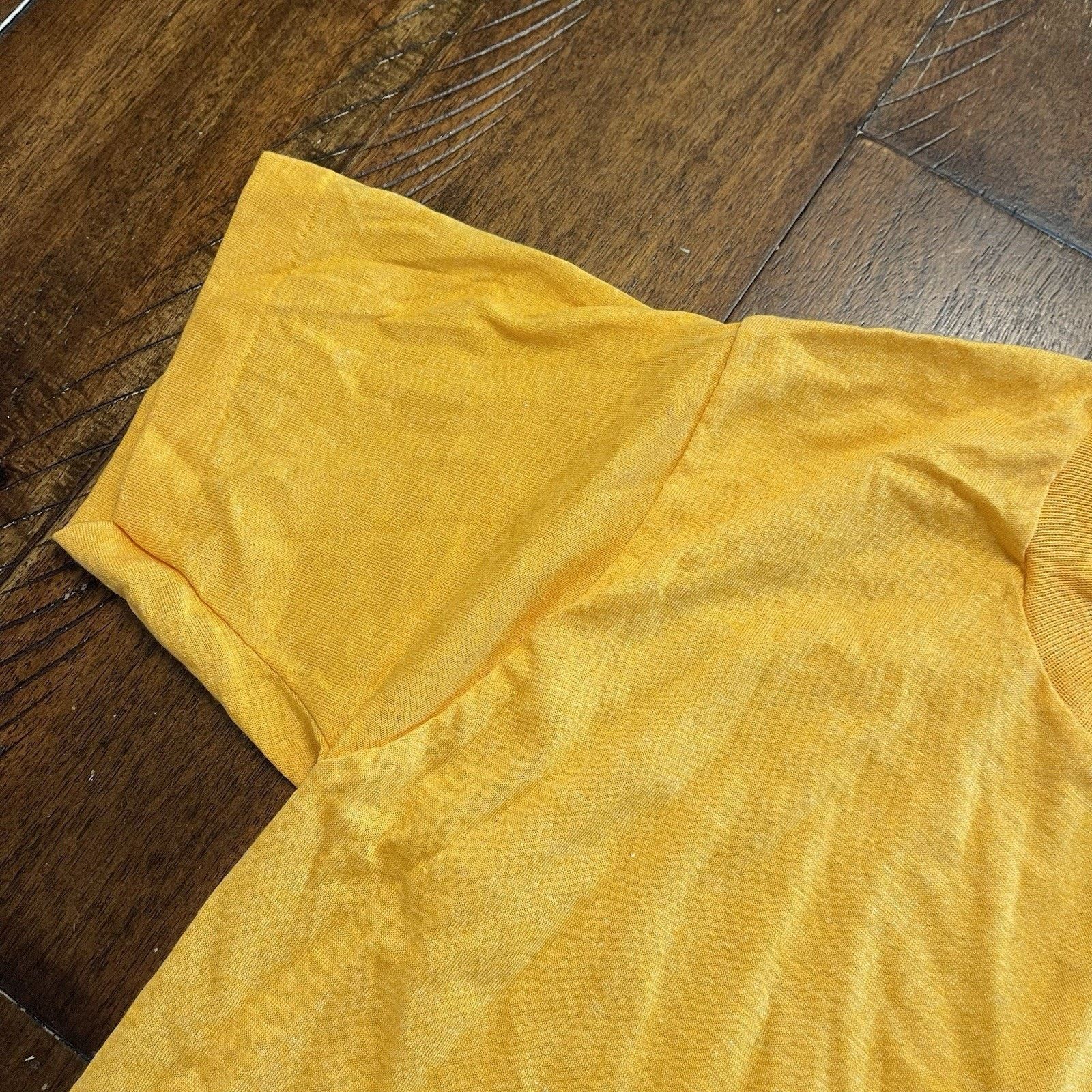 Vintage Screen Stars TShirt Youth L 14-16 50/50 USA Vtg 80s Yellow 3 Size L / US 10 / IT 46 - 5 Thumbnail