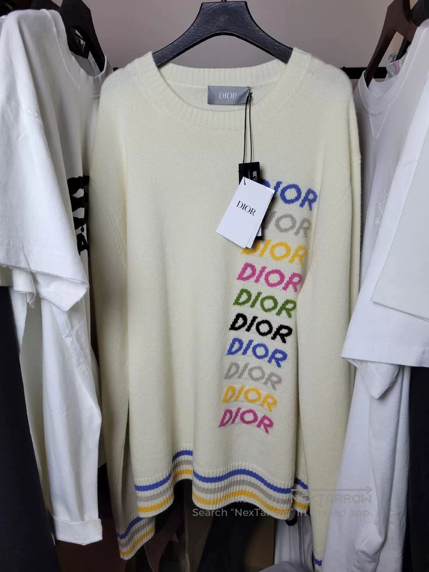 Dior Dior Rainbow Logo Sweater. Size US XL / EU 56 / 4 - 1 Thumbnail