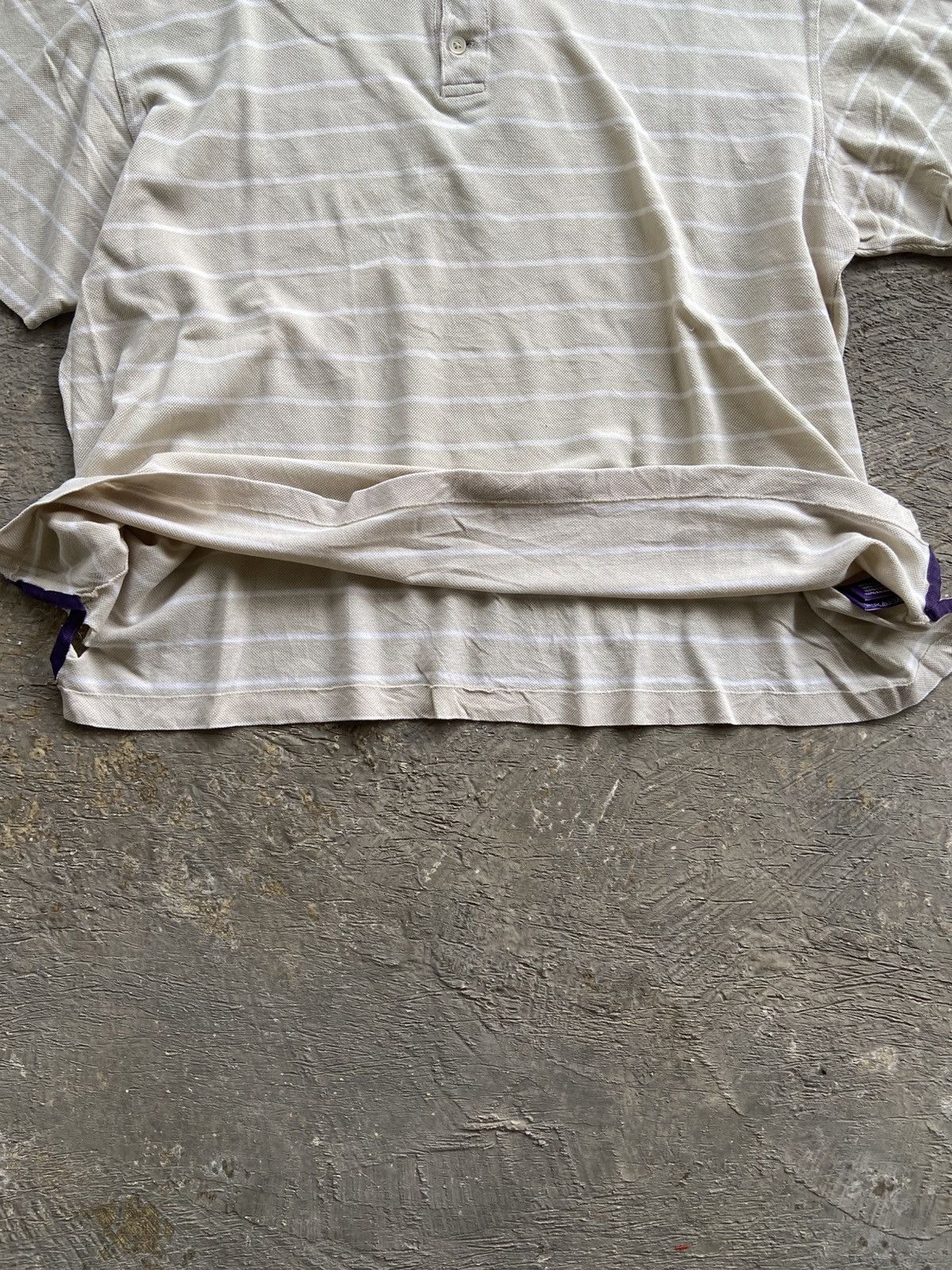 Ralph Lauren Purple Label Ralph Lauren Purple Label - Stripe Boxy Polo Shirt Size US L / EU 52-54 / 3 - 8 Thumbnail