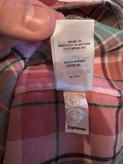 Supreme Supreme Plaid Flannel Shirt Pink | Grailed