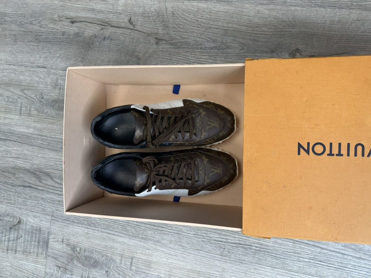 Louis Vuitton Louis Vuitton Run Away Sneakers - Macassar Monogram Canvas Size US 10 / EU 43 - 4 Thumbnail