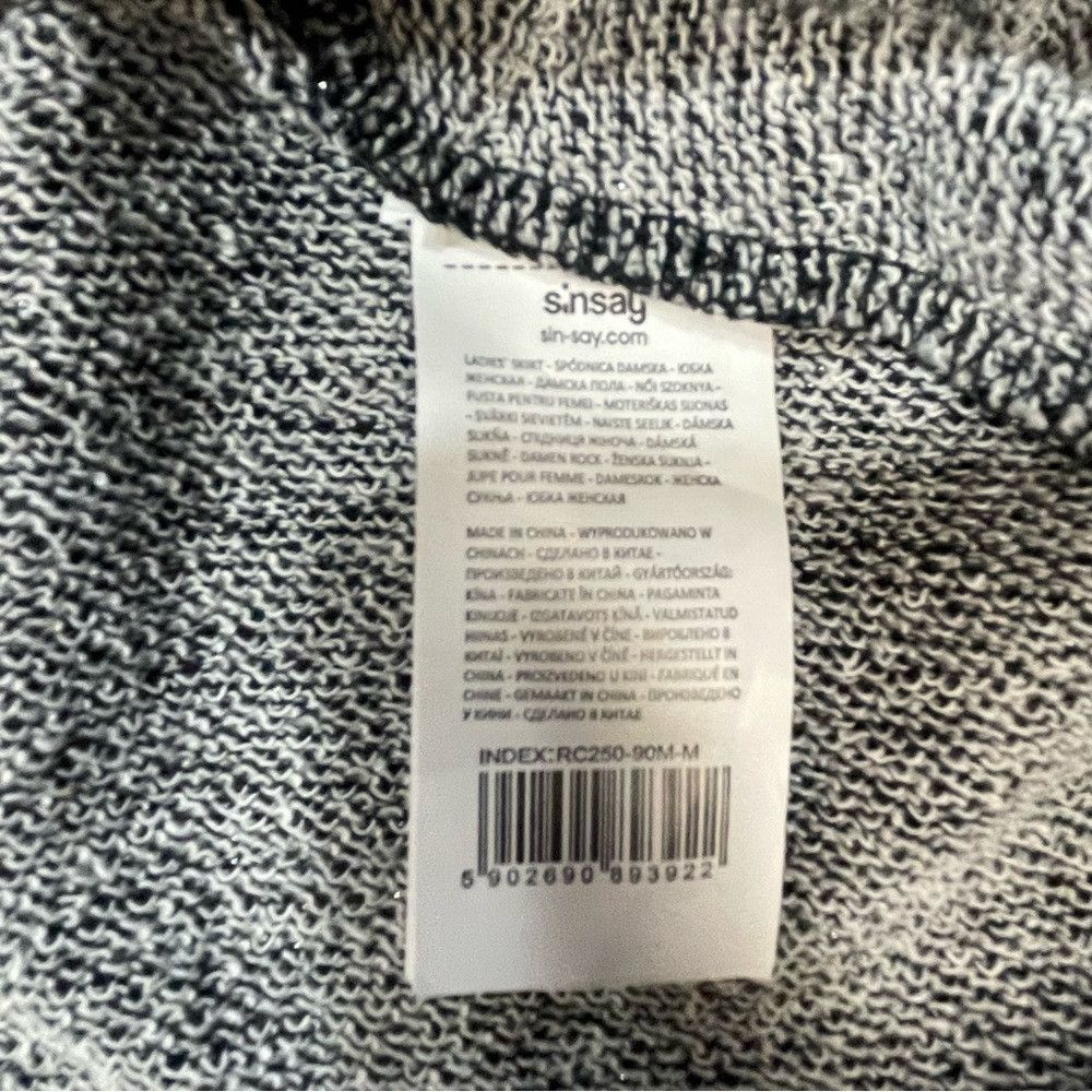 Other Sinsay Jersey A-Line Drawstring Dark Grey With Sparkles Ski Size 30" / US 8 / IT 44 - 7 Thumbnail