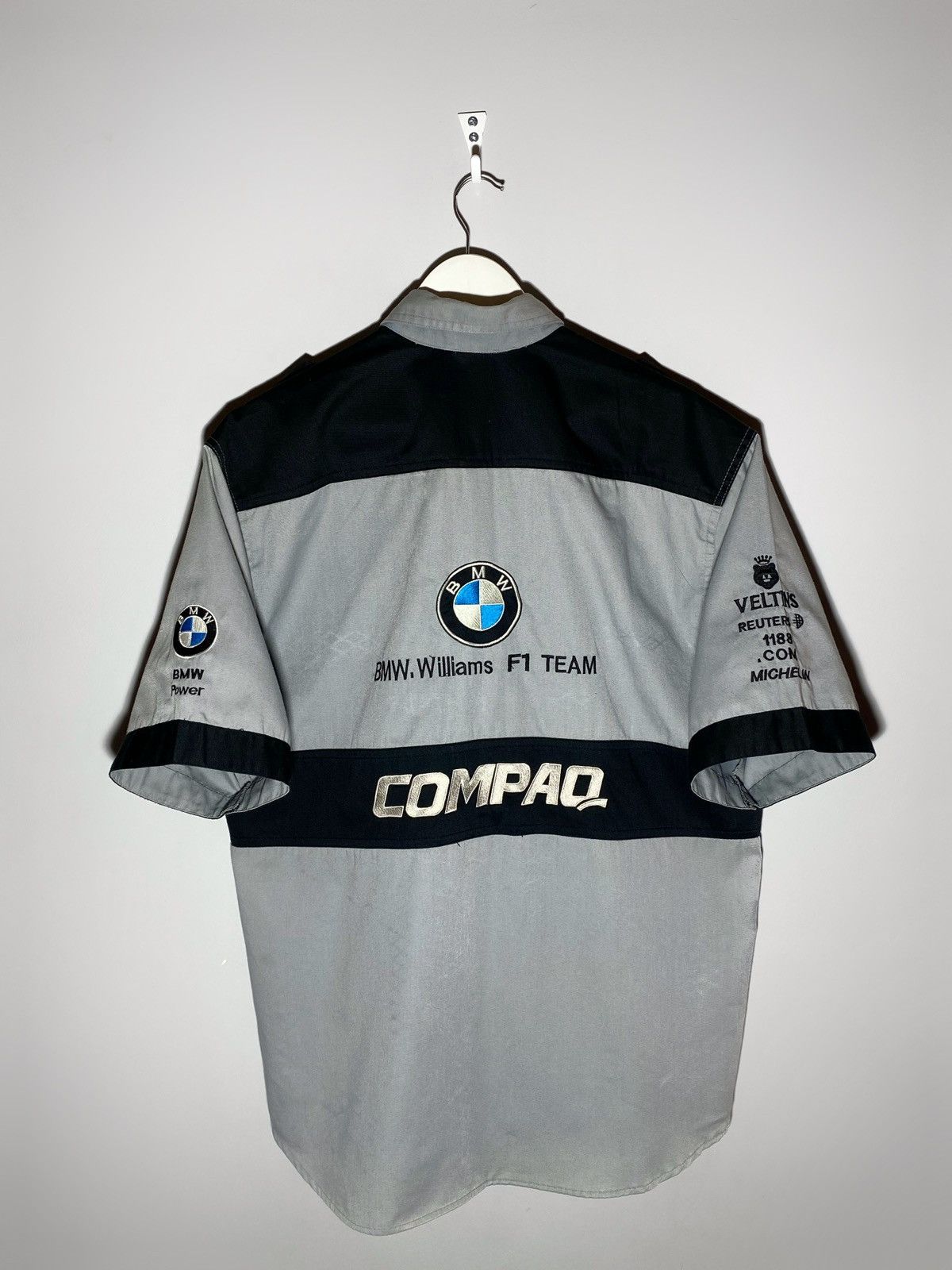 BMW 🔥 BMW VINTAGE Y2k RACING SHORT SLEEVE SHIRT Size US XXL / EU 58 / 5 - 1 Thumbnail