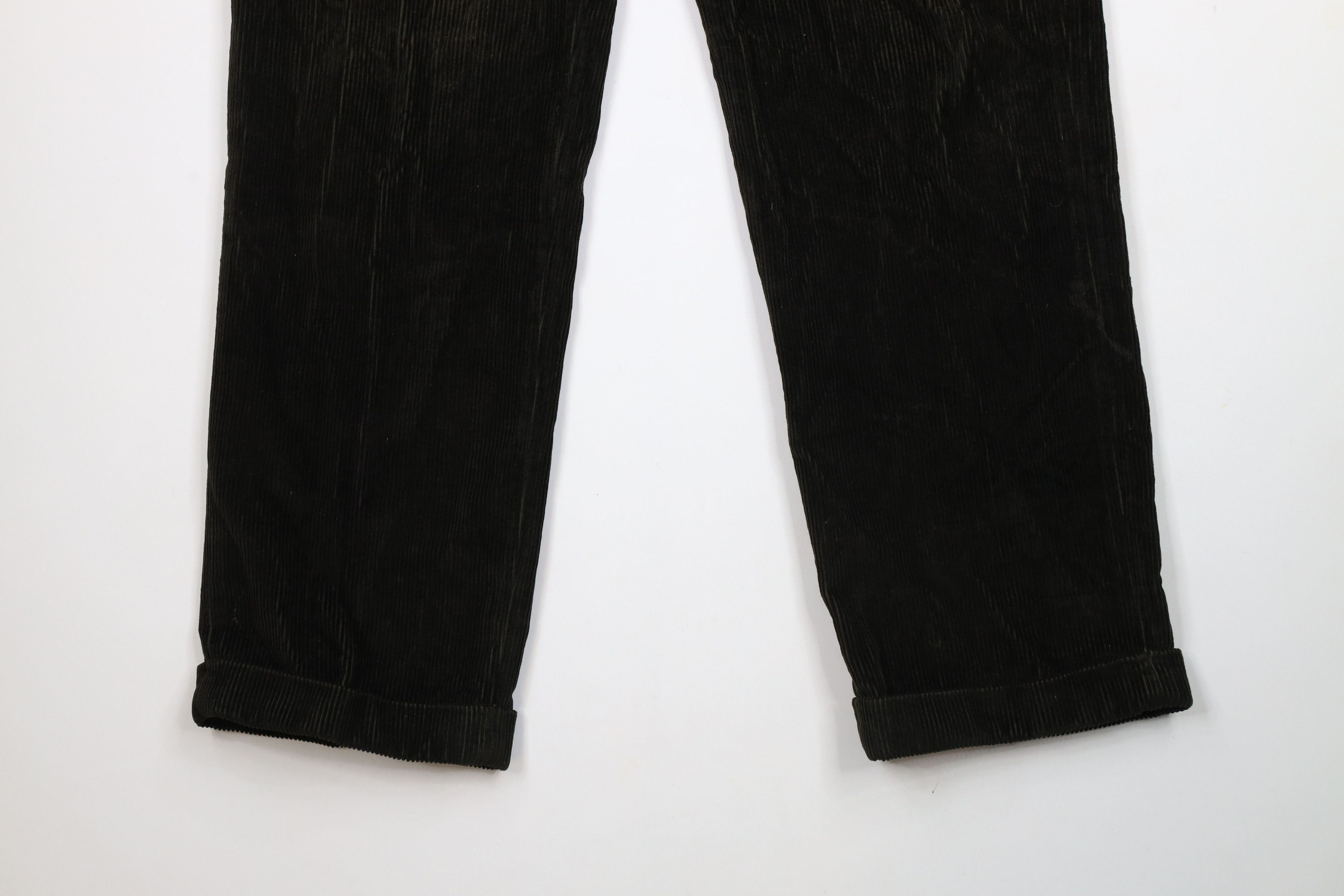 Nautica × Vintage Vintage Nautica Pleated Wide Leg Corduroy Pants Dark Green Size US 36 / EU 52 - 4 Thumbnail