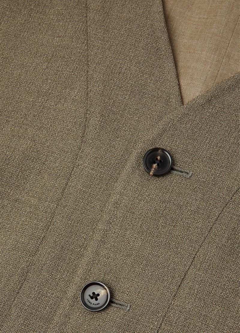 Loro Piana o1srvl11e0426 FAP2807 Drayton Vest in Khaki Size US M / EU 48-50 / 2 - 7 Thumbnail