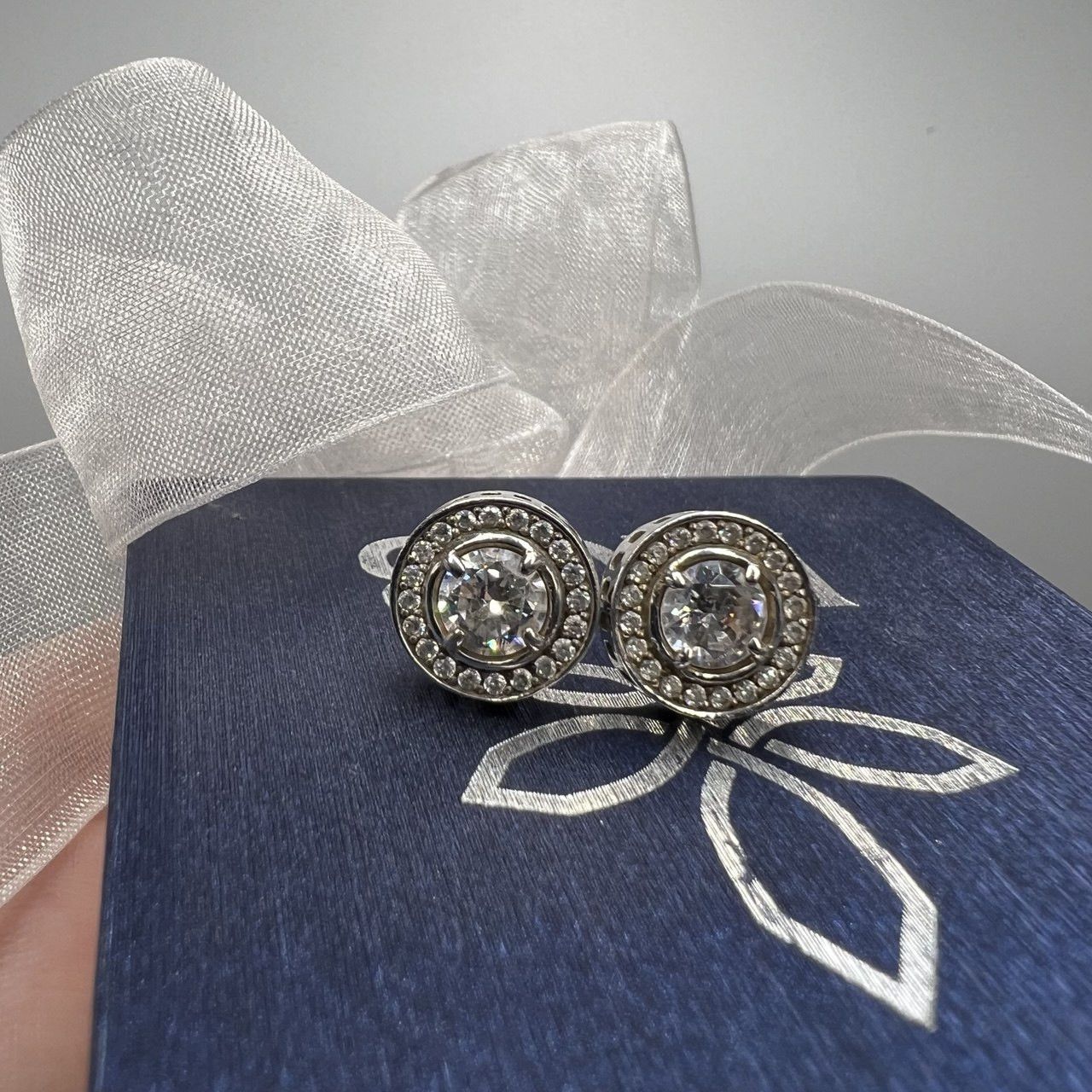 Vintage Vintage Stud Ear Earrings Sterling Silver 925 Signed 4.3 gr Size ONE SIZE - 8 Thumbnail