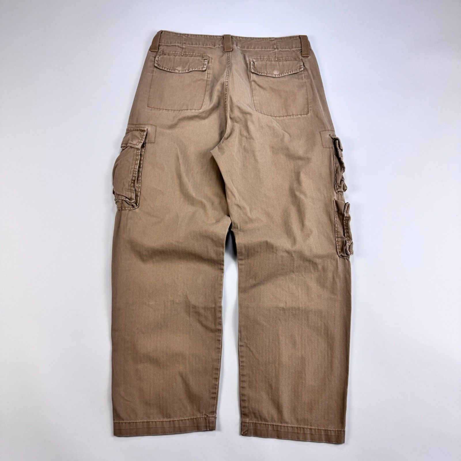 Vintage Baggy Utility Cargo Pants Y2K Rugged Workwear 35x30 Size US 34 / EU 50 - 4 Thumbnail
