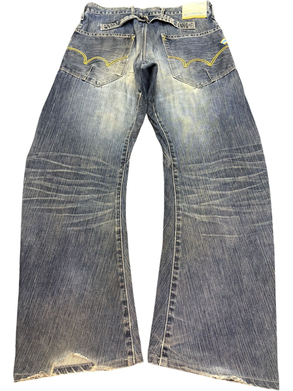 Edwin Vintage Edwin XV Function Buckle Back Distress Baggy Jeans Size US 32 / EU 48 - 2 Thumbnail