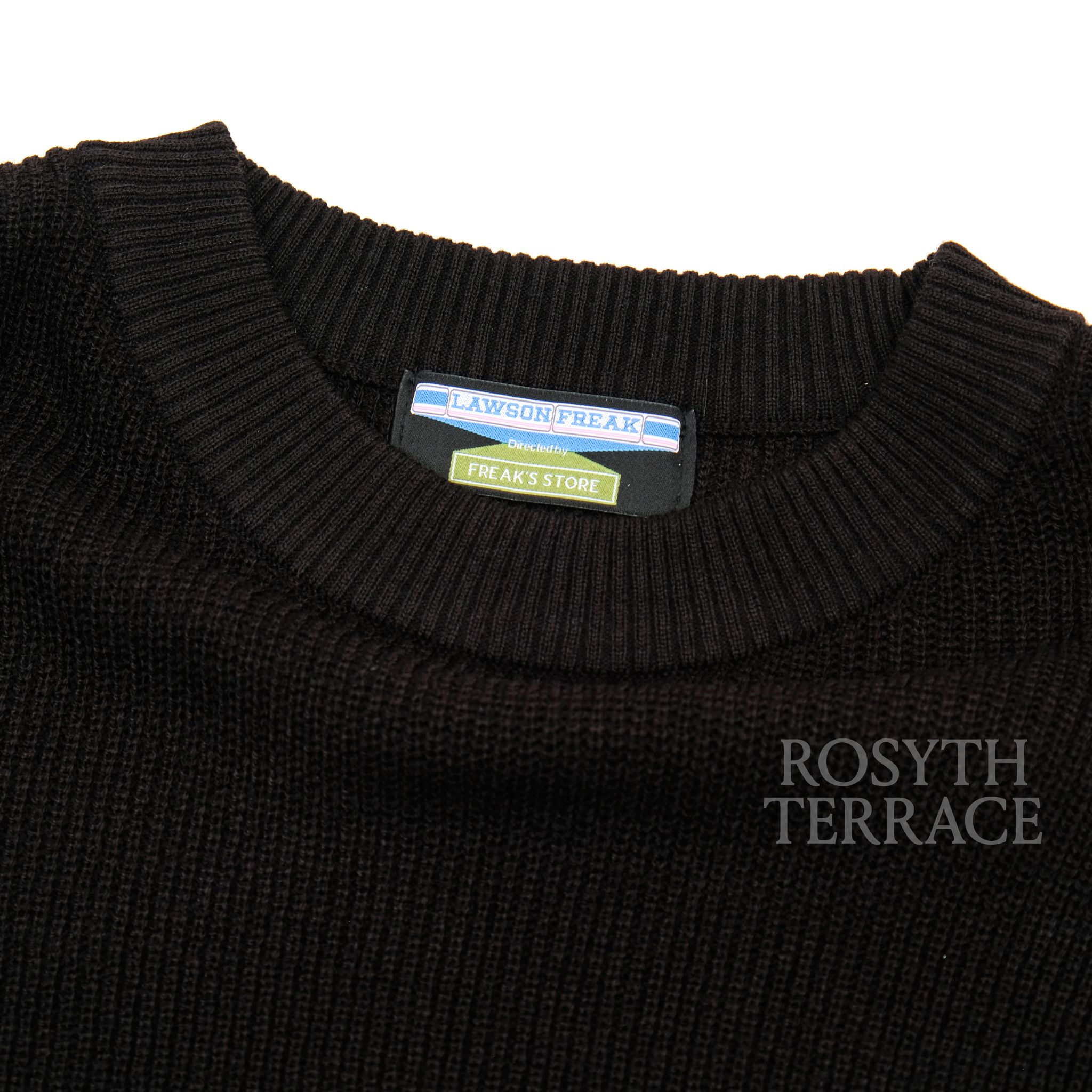 Japanese Brand 【FREAK'S STORE for LAWSON / 'FREAK' KNIT (BLACK) L-XL】 Size US L / EU 52-54 / 3 - 2 Thumbnail