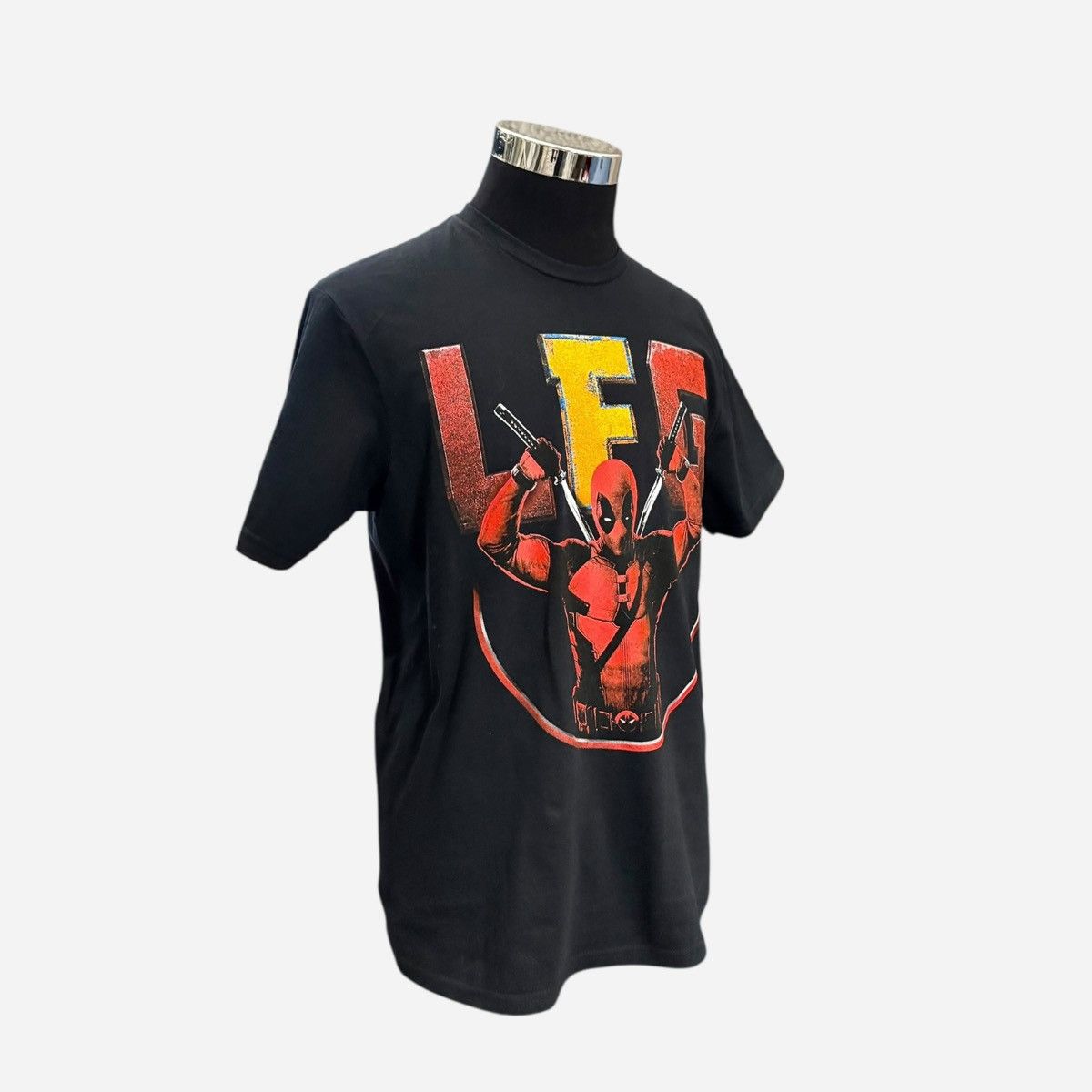 Marvel Comics Marvel Studios Men’s Black Deadpool LFG Graphic T-Shirt Sz M Size US M / EU 48-50 / 2 - 6 Thumbnail
