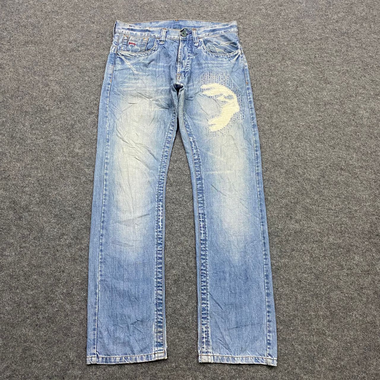 If Six Was Nine 💥Best Offer💥Vintage Pura mania Brazil Distressed Denim Size US 34 / EU 50 - 1 Thumbnail