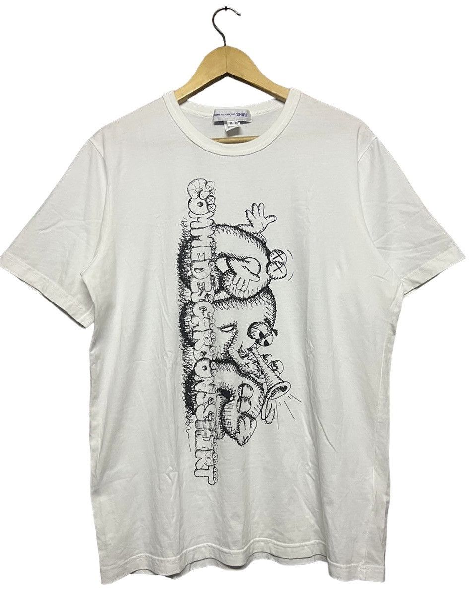 Comme des Garcons Homme Plus × Kaws Ss21 Comme Des Garcons Shirt X Kaws Artwork Tee Size US XL / EU 56 / 4 - 2 Thumbnail
