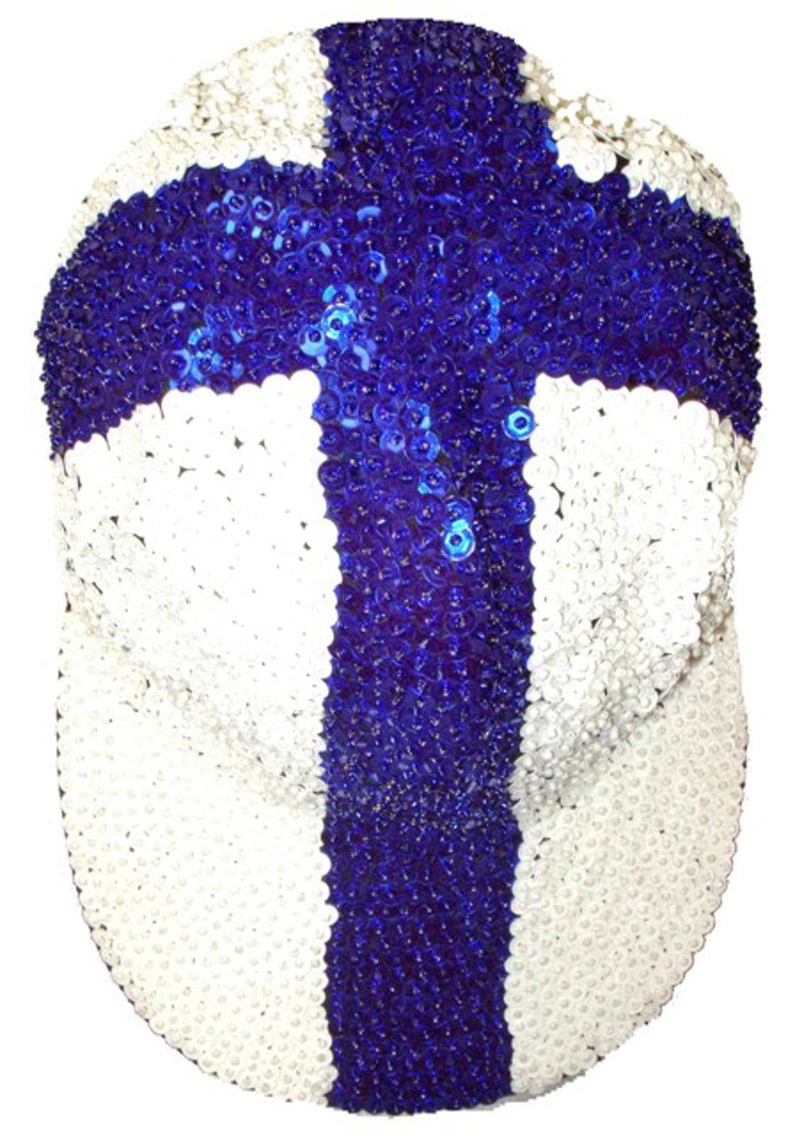 Designer Sequin Baseball Cap Finland Flag Size ONE SIZE - 1 Preview