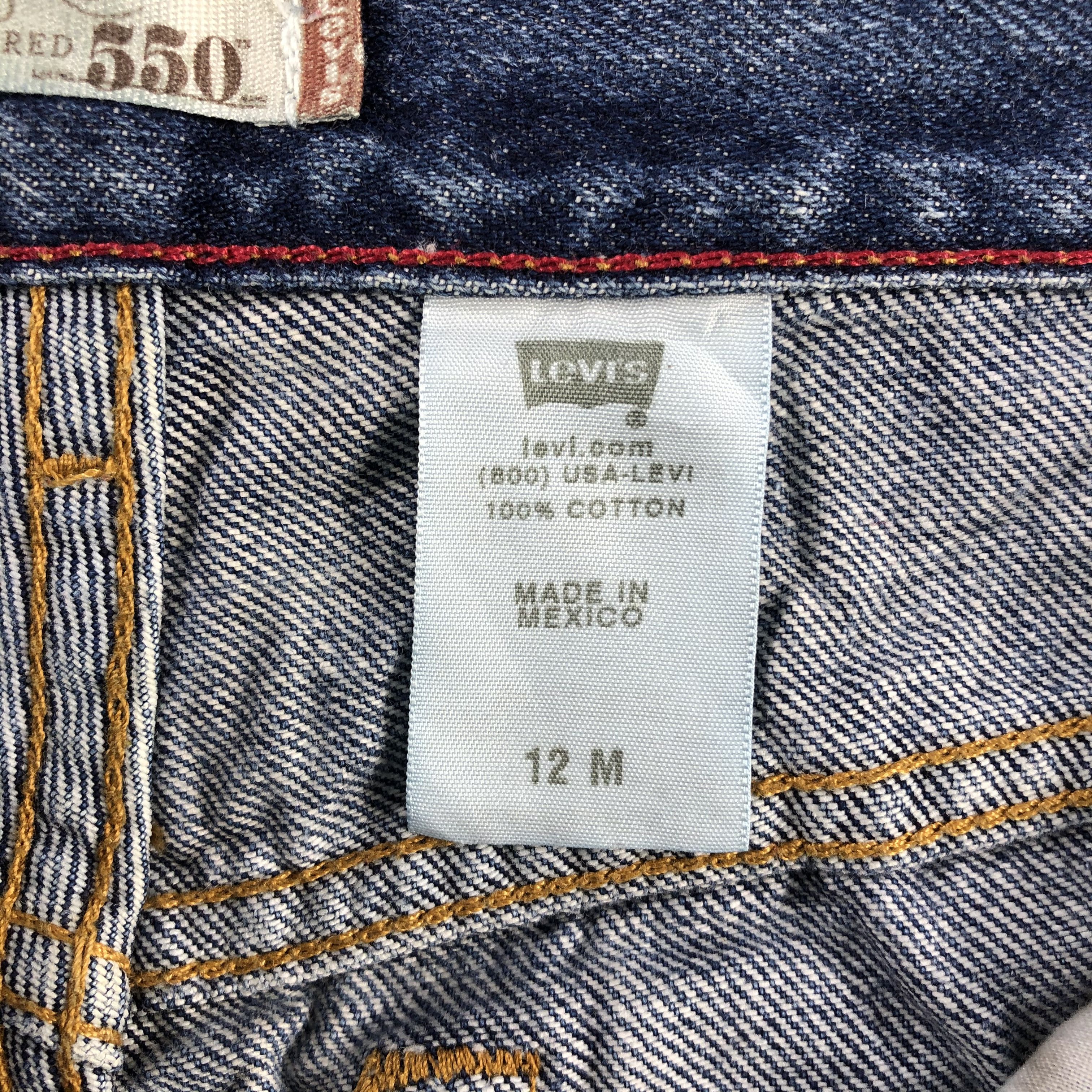 Levi's Vintage Blue Wash Levis 550 Jeans-JM2984 Size 31" - 10 Thumbnail