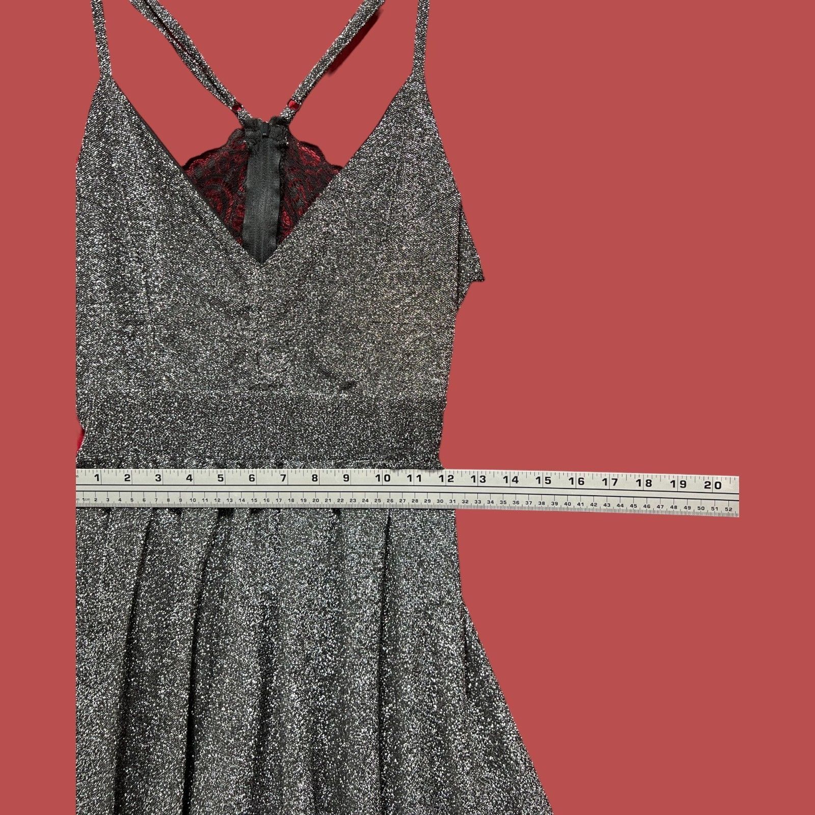 rue21 Rue 21 - Women's Sparkly Sleeveless High Low Hem Ruffle Dres Size S / US 4 / IT 40 - 4 Thumbnail