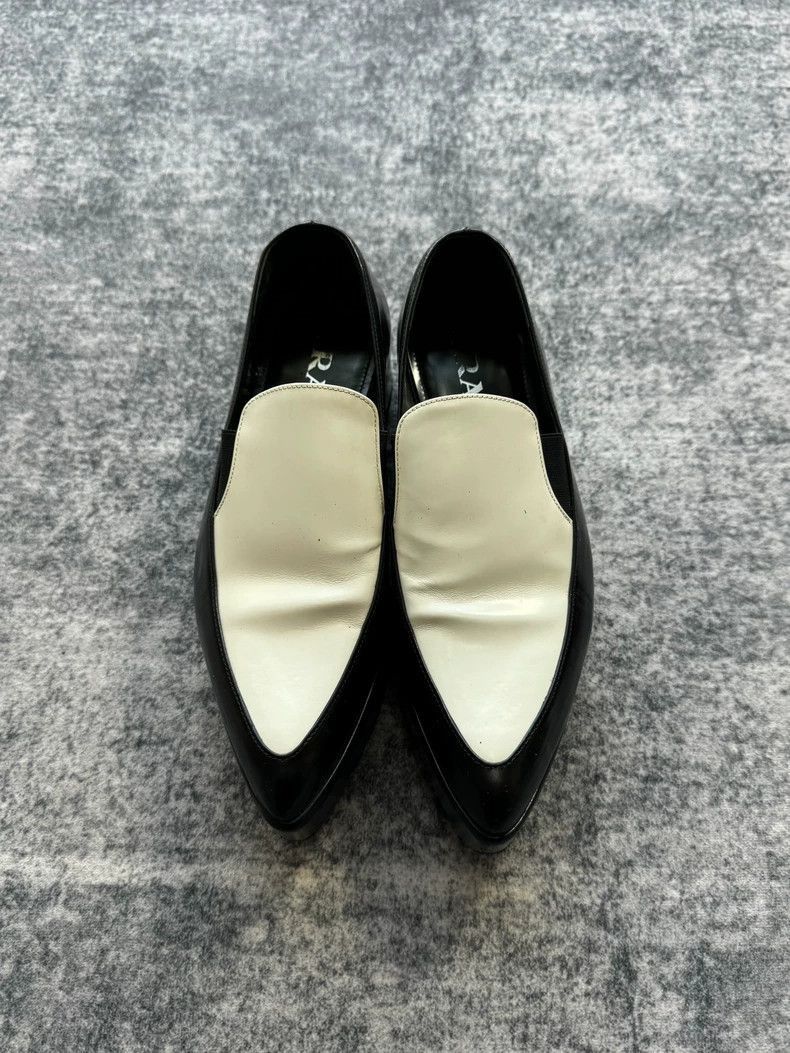 Prada Prada Black and White Pointed Loafers -2505 Size US 5.5 / EU 38 - 2 Thumbnail