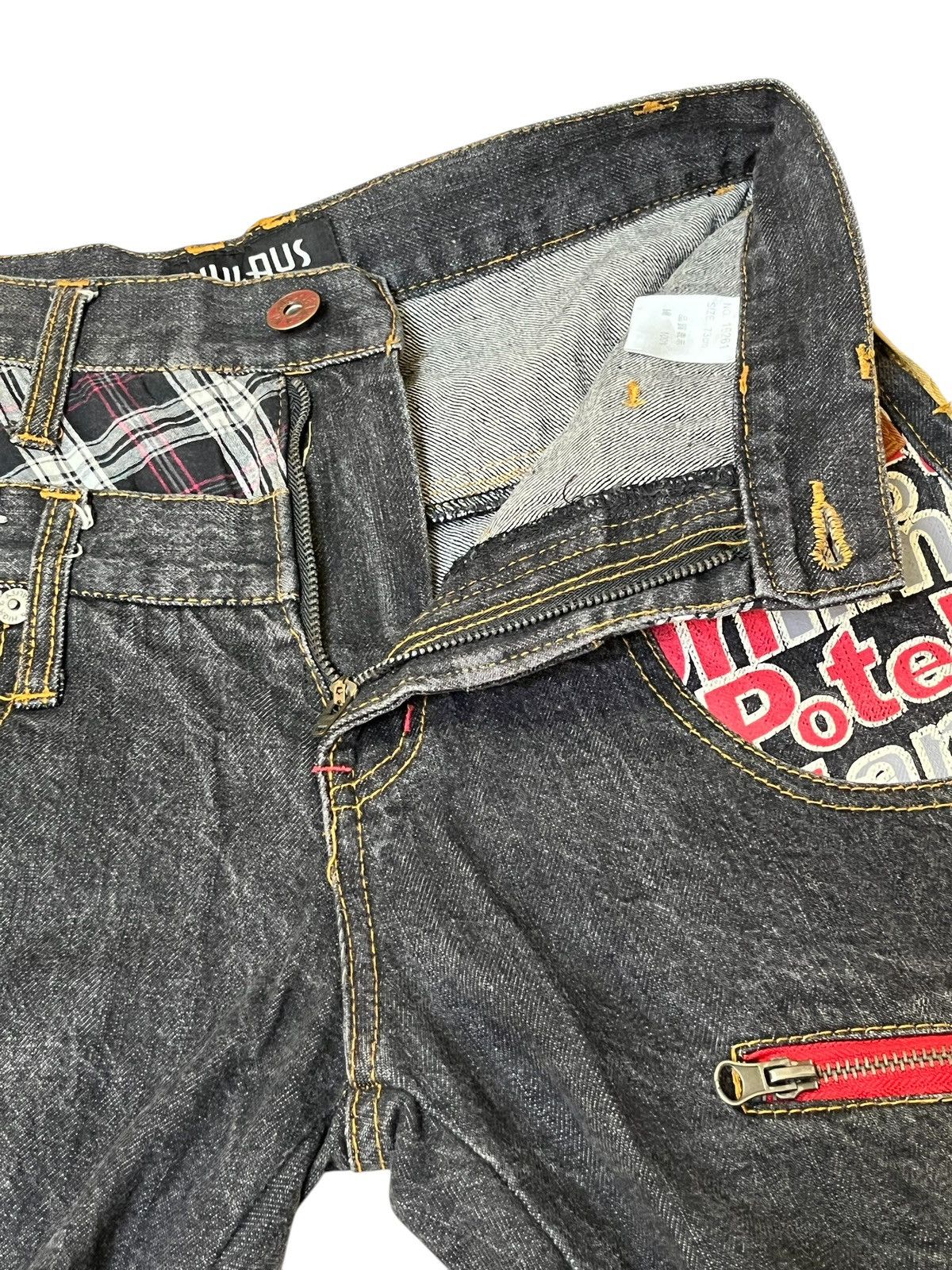 Le Grande Bleu (L.G.B.) SICK🔥JAPANESE BRAND "NYLAUS JEANS" DOUBLE WAIST JEANS/DENIM Size US 28 / EU 44 - 12 Thumbnail