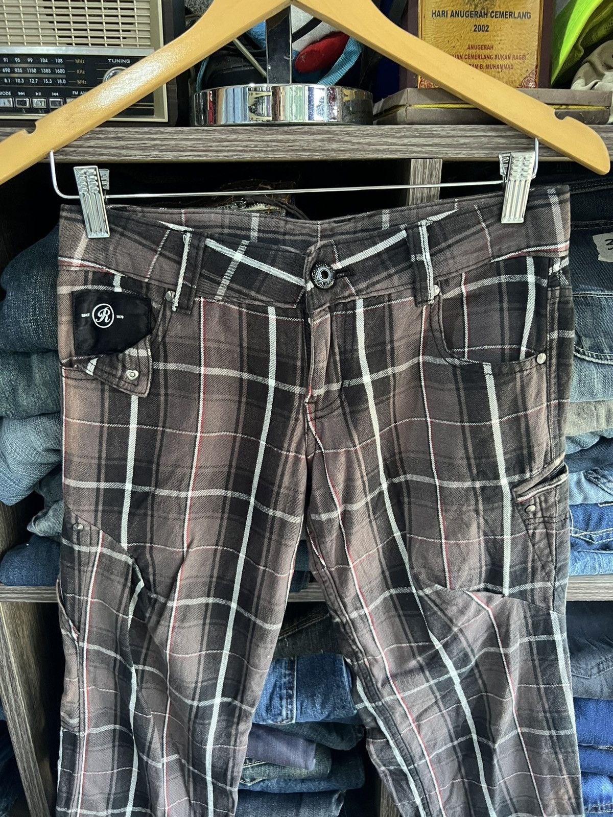 If Six Was Nine 🔥Redark Plaid Cargo Pant Size 29" - 3 Thumbnail