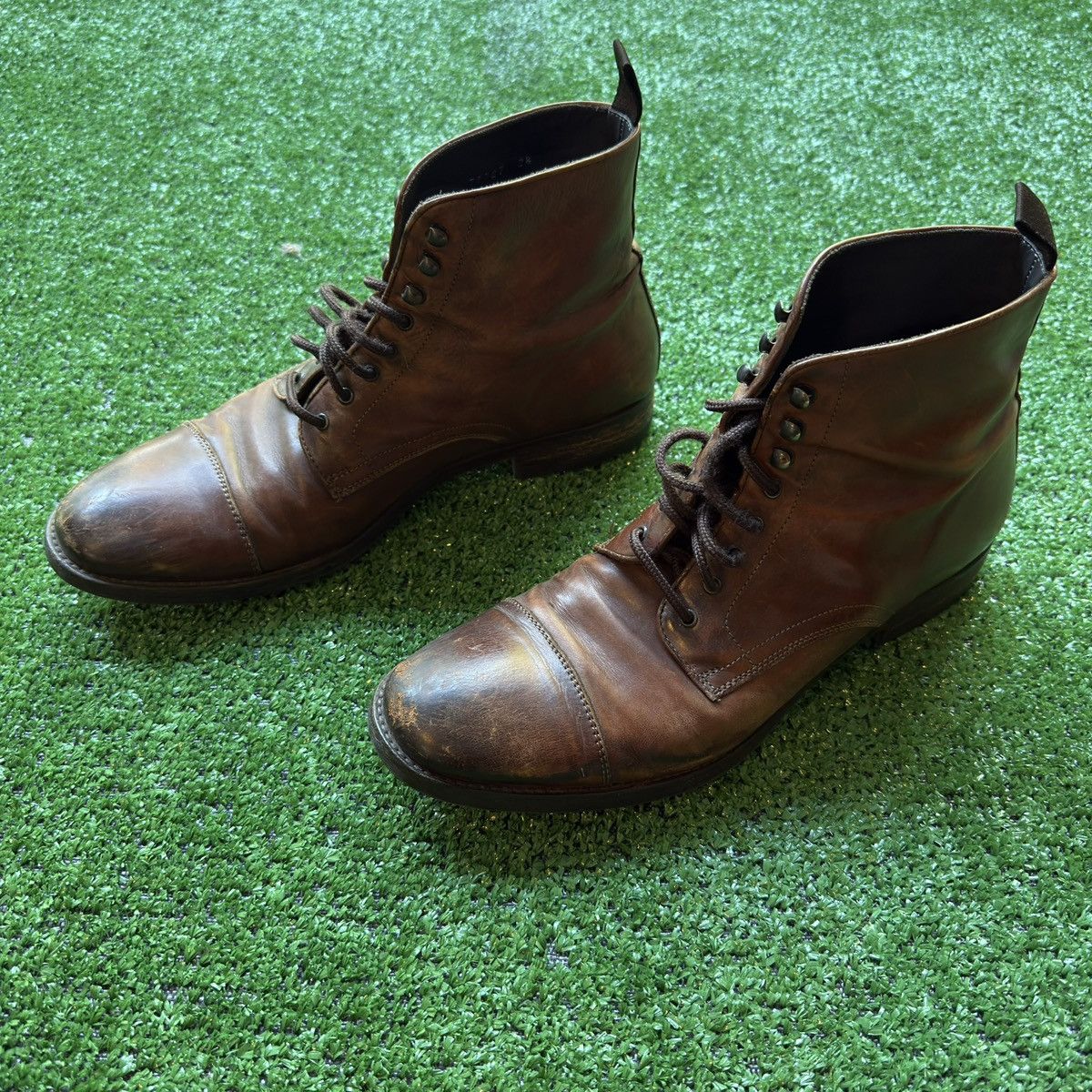 Vintage Vintage Leather Ankle Boots Made In Italy Size US 8.5 / EU 41-42 - 4 Thumbnail