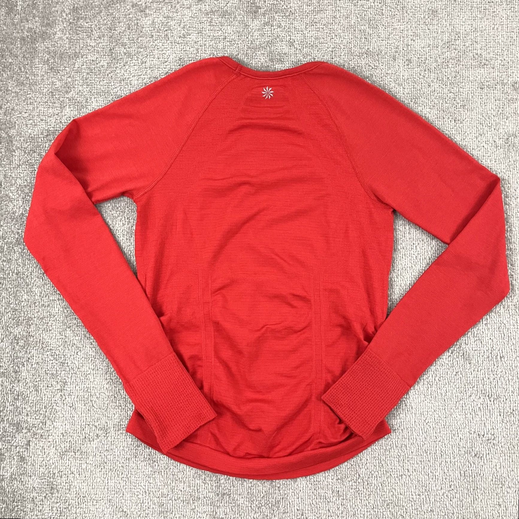 Athleta Athleta Fastest Track Shirt Womens Medium Red Performance Running Long Sleeve Size M / US 6-8 / IT 42-44 - 3 Thumbnail