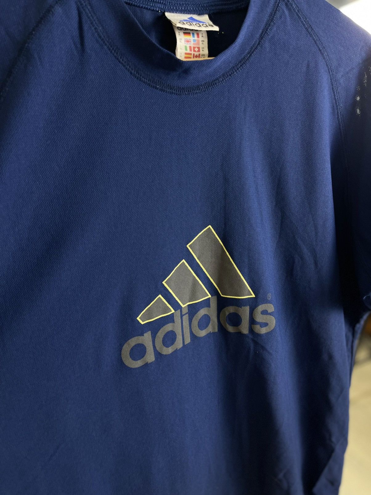 Adidas Vintage Adidas Equipment EQT Tech Tee / Neon Accent Logo Size US XL / EU 56 / 4 - 2 Thumbnail
