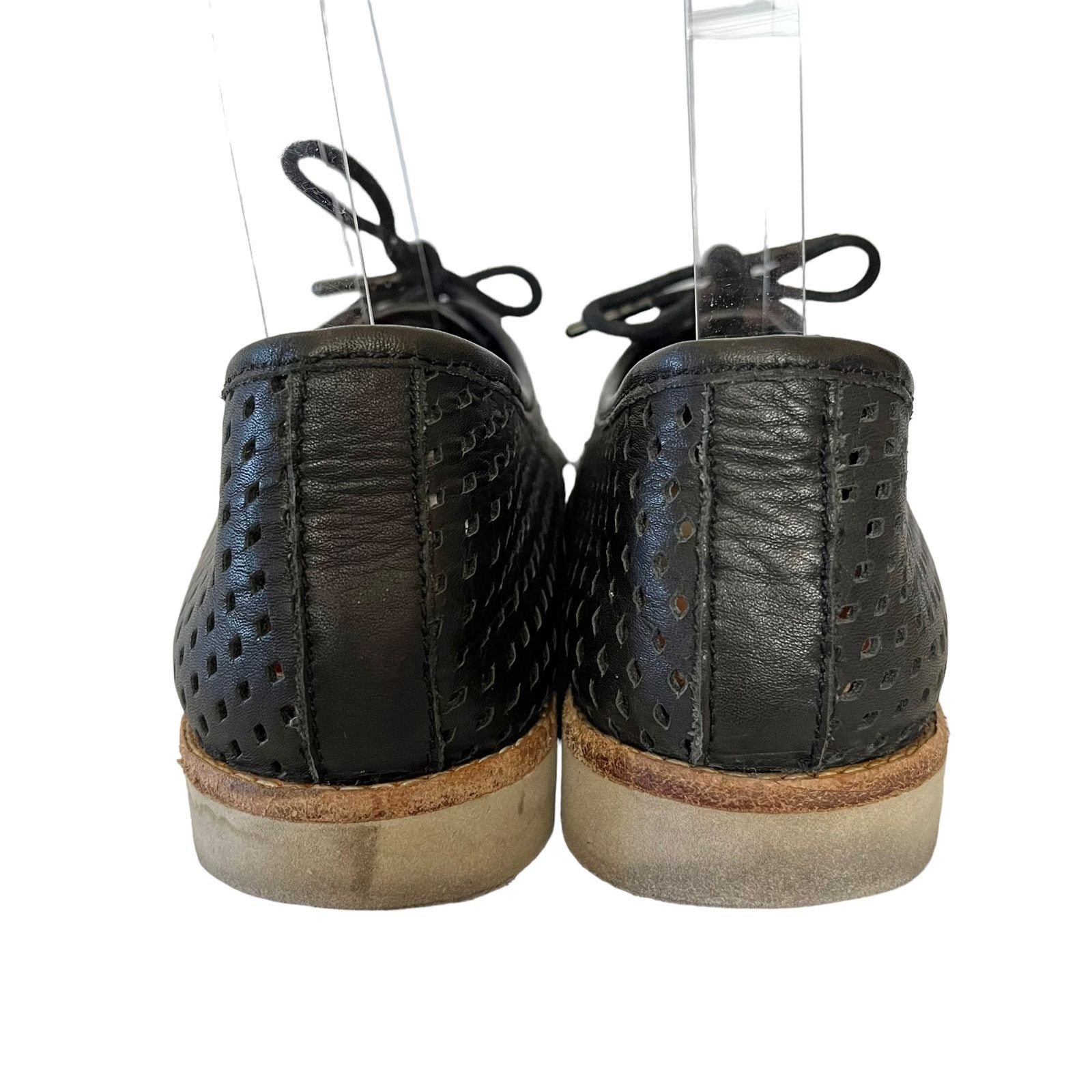 Other Rollie Australia Derby Perforated Black Leather Oxford Shoes Size US 6.5 / IT 36.5 - 4 Thumbnail