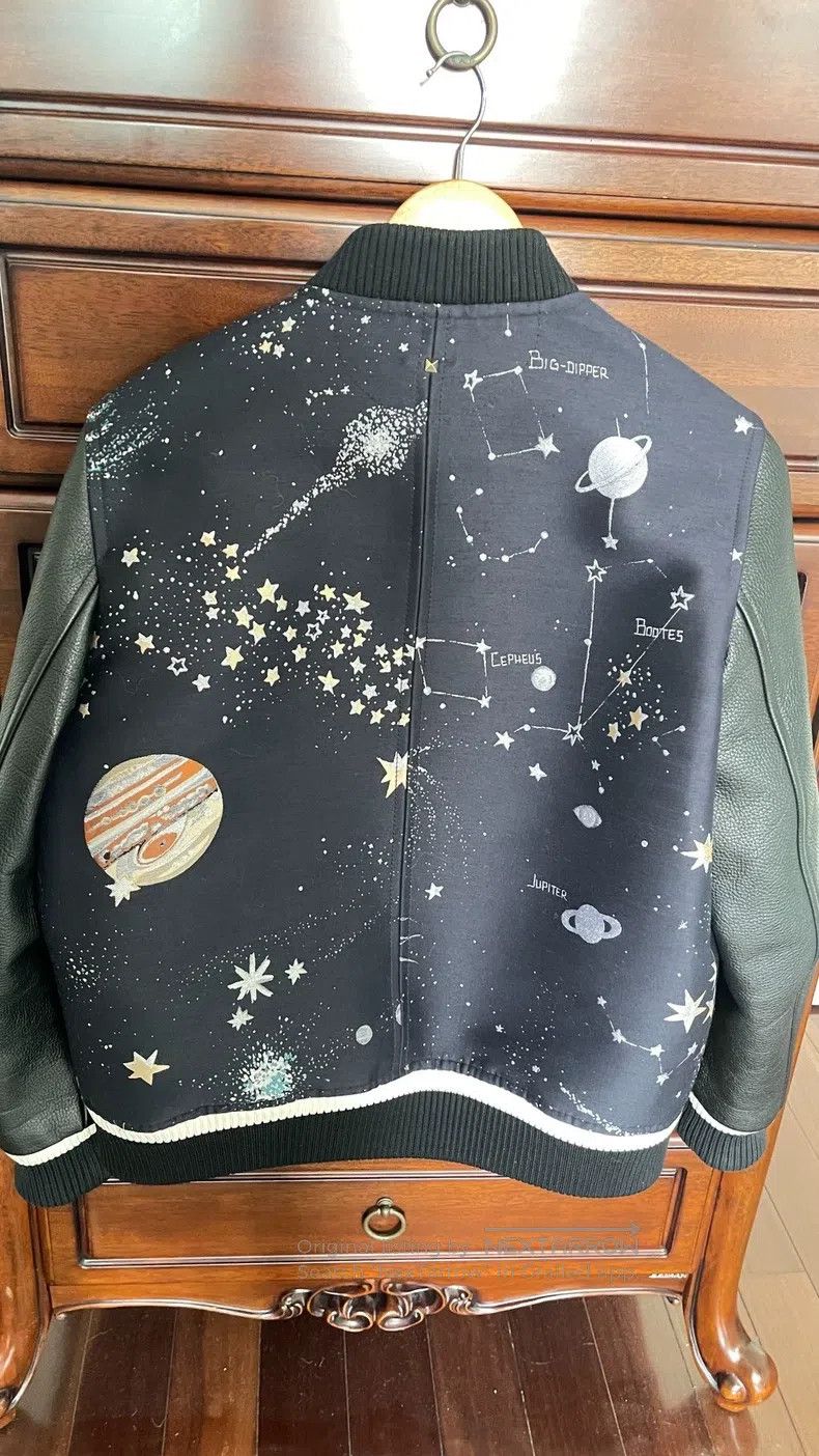 Valentino Valentino Rework embroidery starry sky patchwork baseball Size US M / EU 48-50 / 2 - 9 Thumbnail