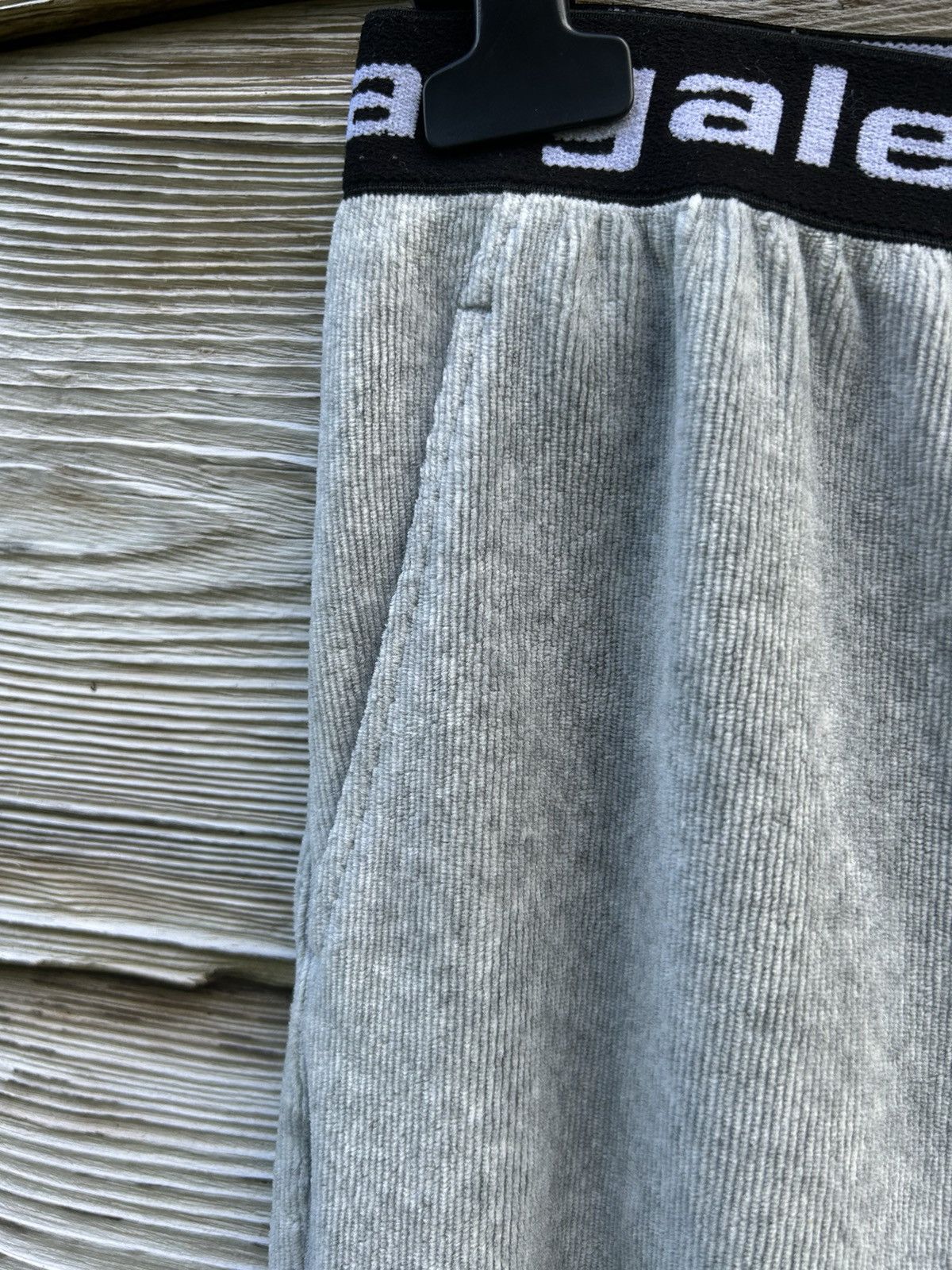 Alexander Wang Alexander Wang FW22 T Elastic Waist Velvet Pants Grey Size M Size US 32 / EU 48 - 2 Thumbnail